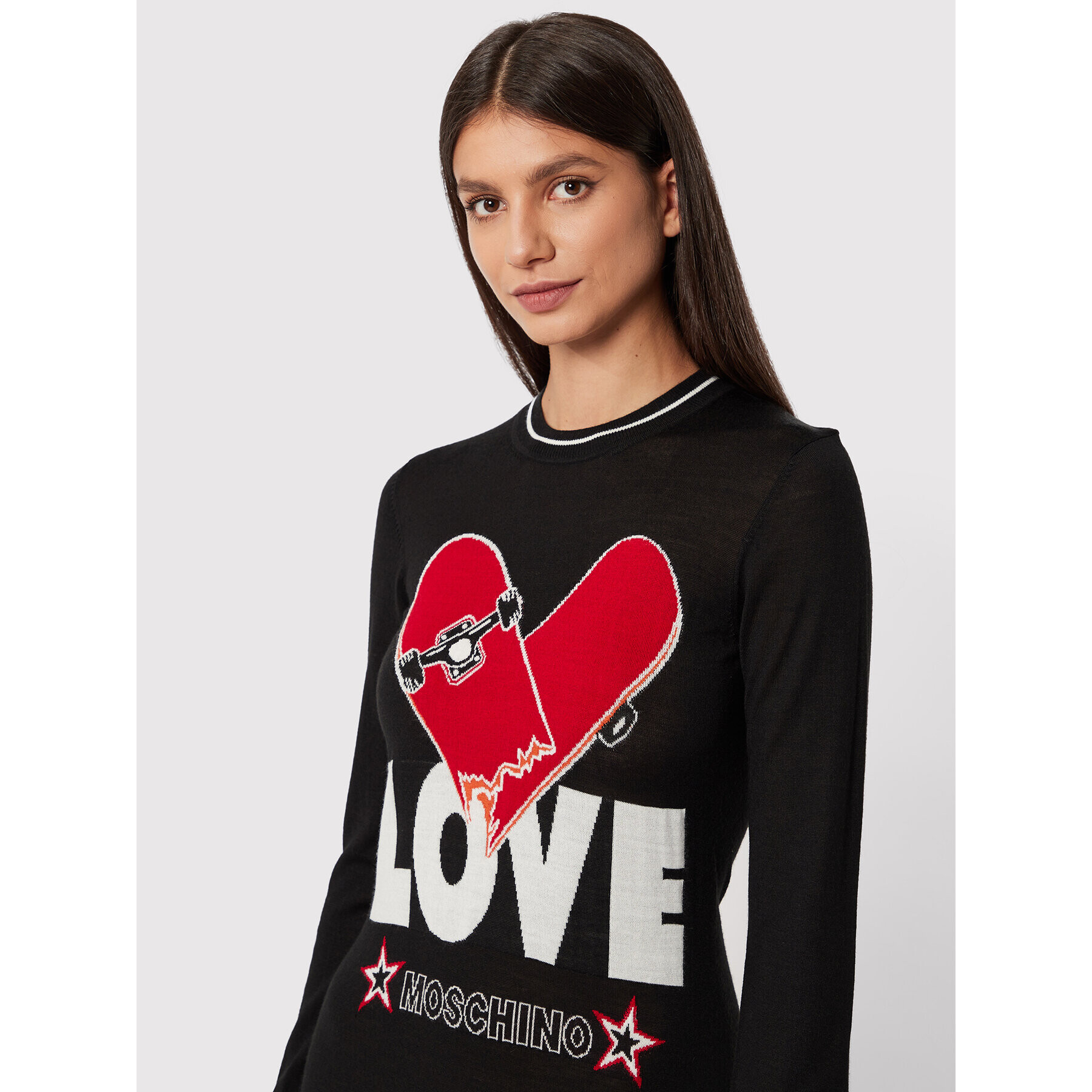 LOVE MOSCHINO Ежедневна рокля WSE0910X 1306 Черен Regular Fit - Pepit.bg