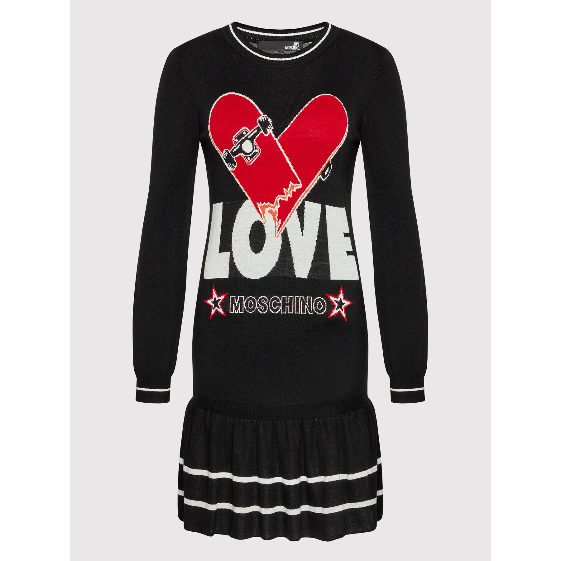 LOVE MOSCHINO Ежедневна рокля WSE0910X 1306 Черен Regular Fit - Pepit.bg