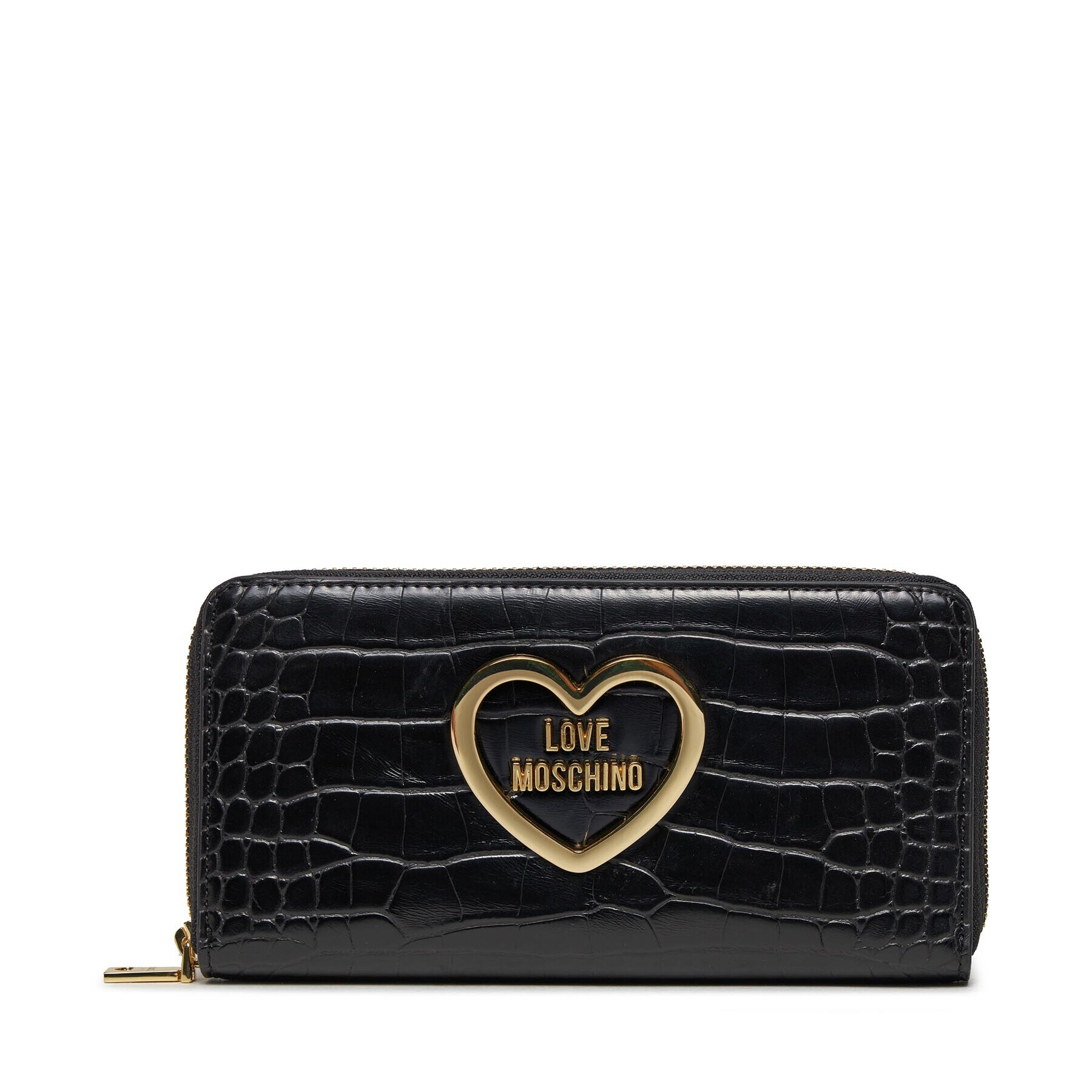 LOVE MOSCHINO Голям дамски портфейл JC5711PP0HKC0000 Черен - Pepit.bg