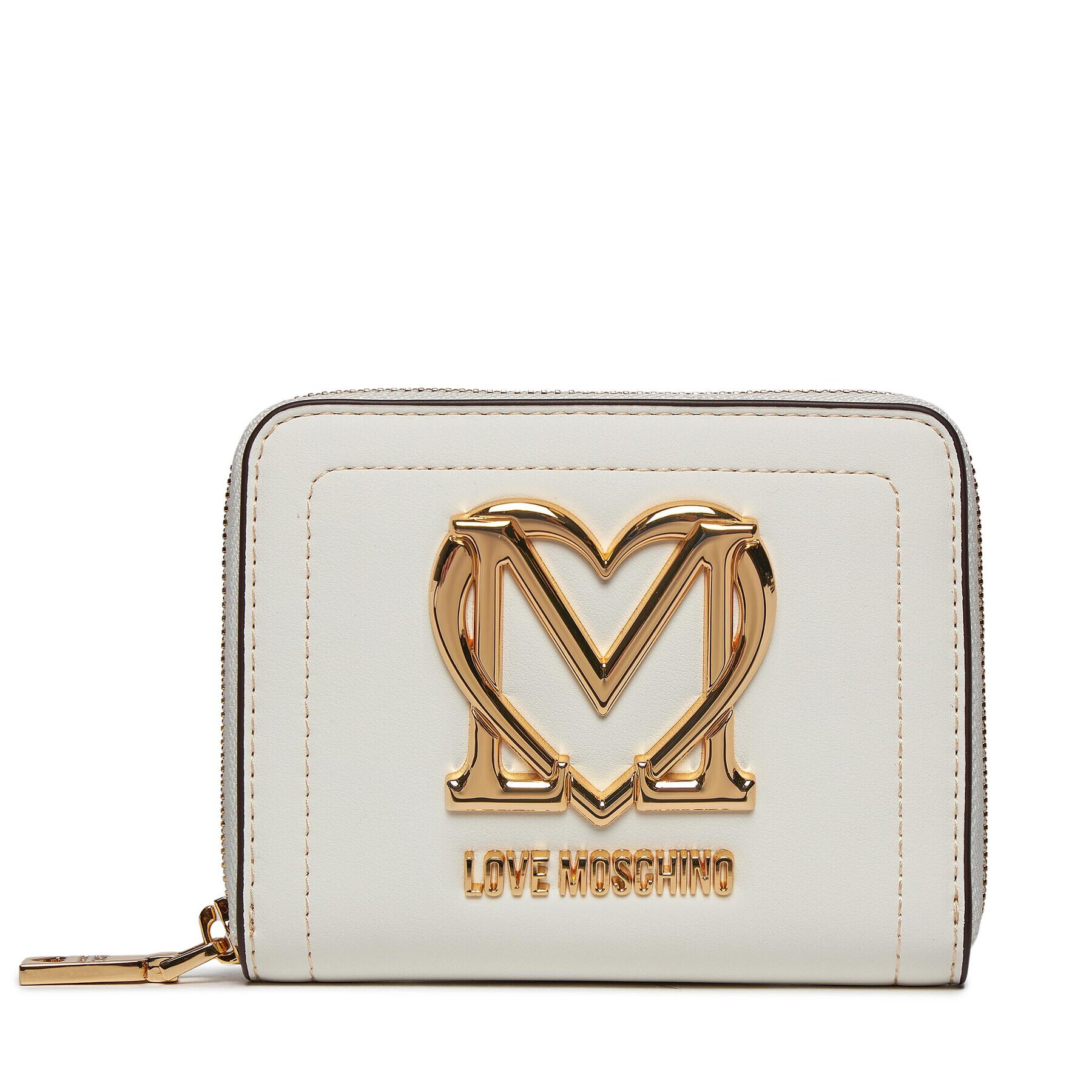 LOVE MOSCHINO Голям дамски портфейл JC5722PP0HKG0120 Бял - Pepit.bg