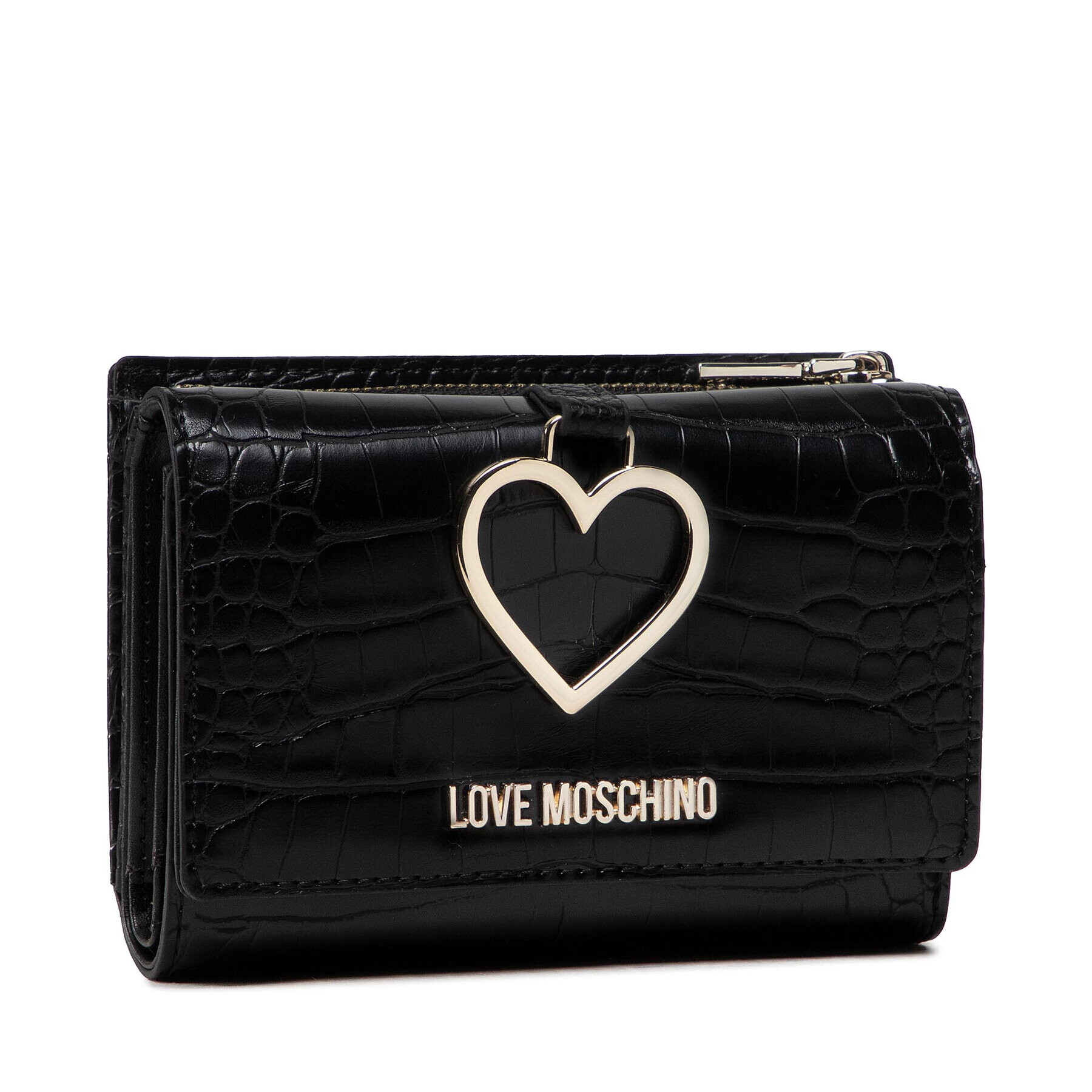 LOVE MOSCHINO Голям дамски портфейл JC5685PP0DKF100A Черен - Pepit.bg