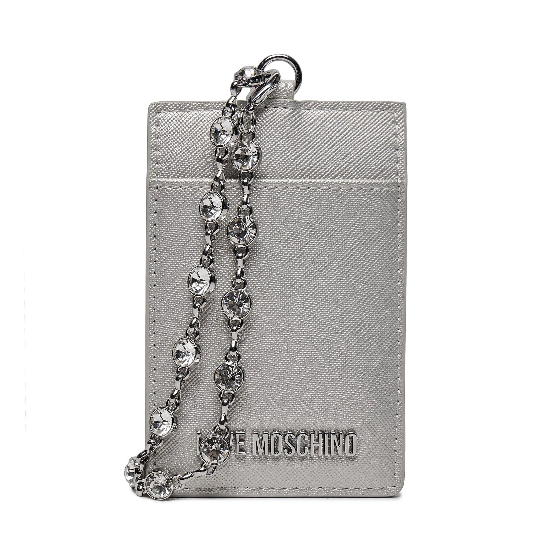 LOVE MOSCHINO Калъф за кредитни карти JC5853PP4IK2390B Сребрист - Pepit.bg