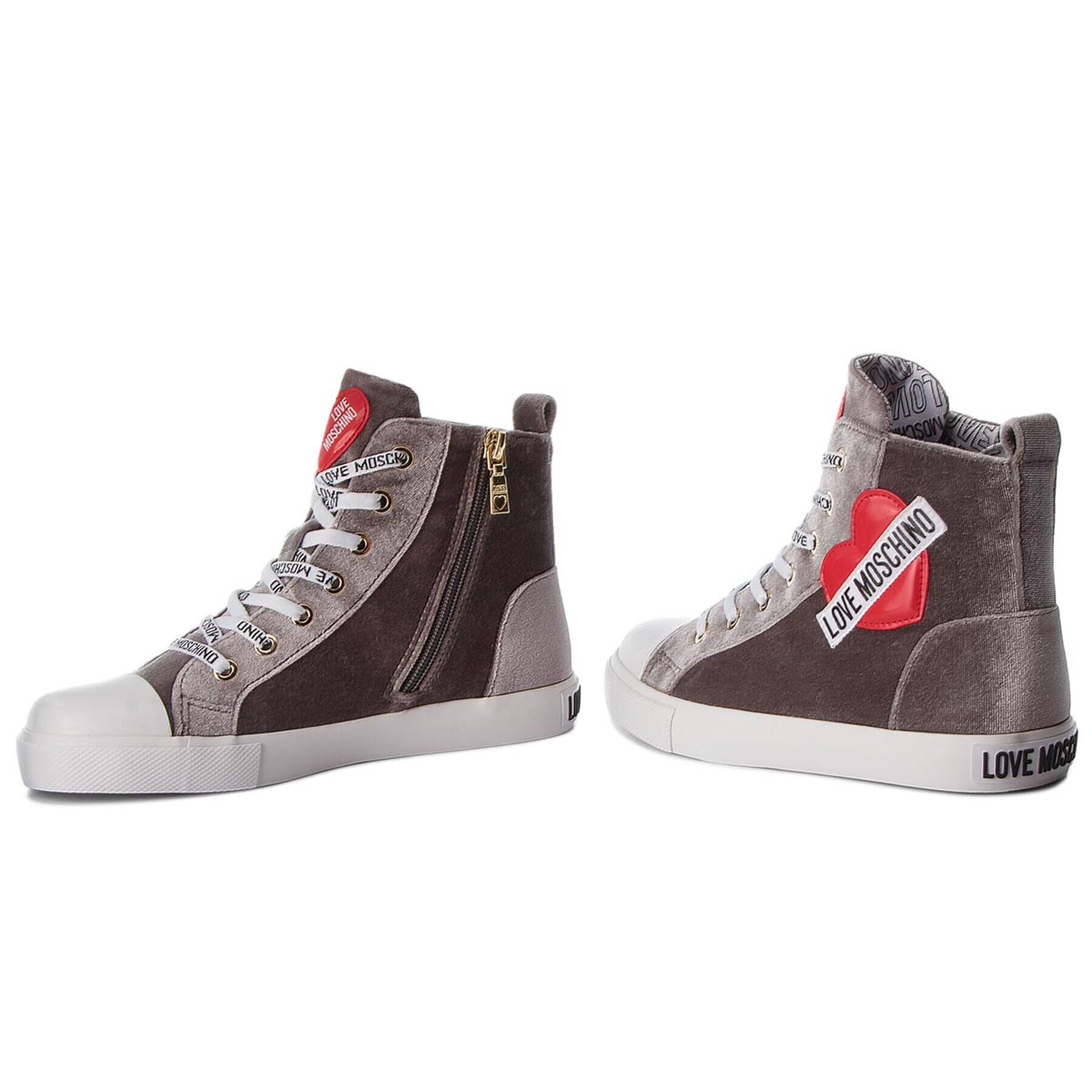 LOVE MOSCHINO Кецове JA15023G16IF001A Сив - Pepit.bg