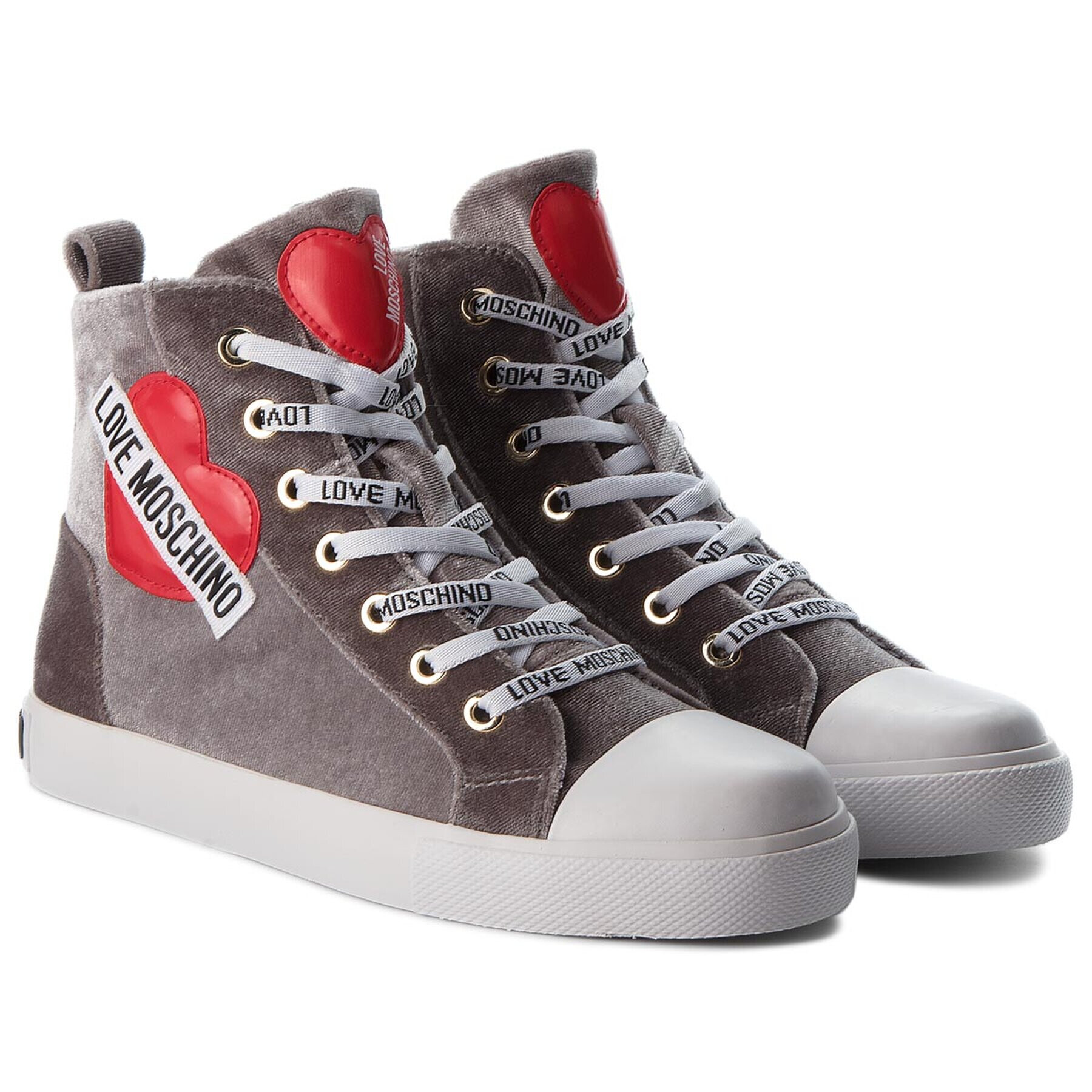 LOVE MOSCHINO Кецове JA15023G16IF001A Сив - Pepit.bg