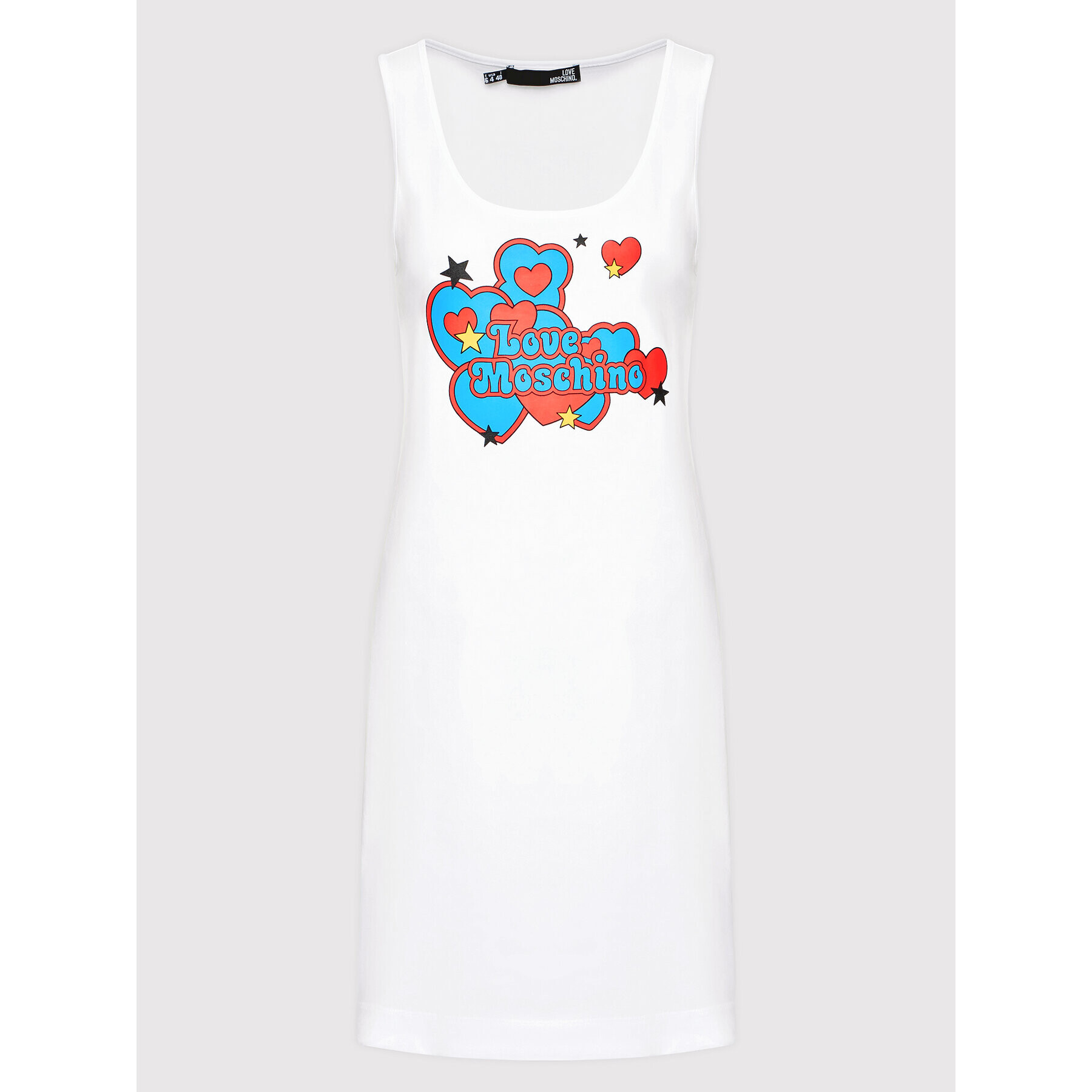 LOVE MOSCHINO Лятна рокля W5C2803M 3876 Бял Regular Fit - Pepit.bg