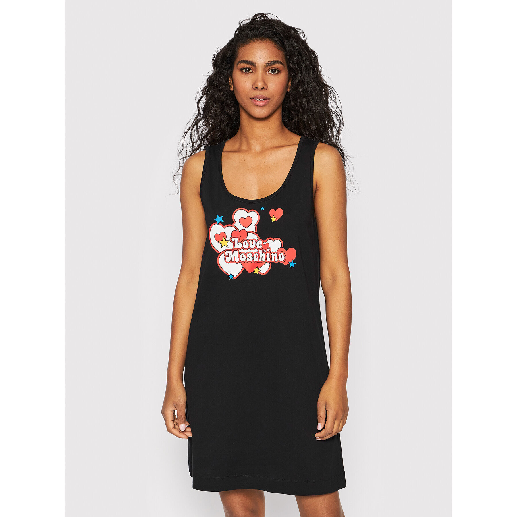 LOVE MOSCHINO Лятна рокля W5C2803M 3876 Черен Regular Fit - Pepit.bg