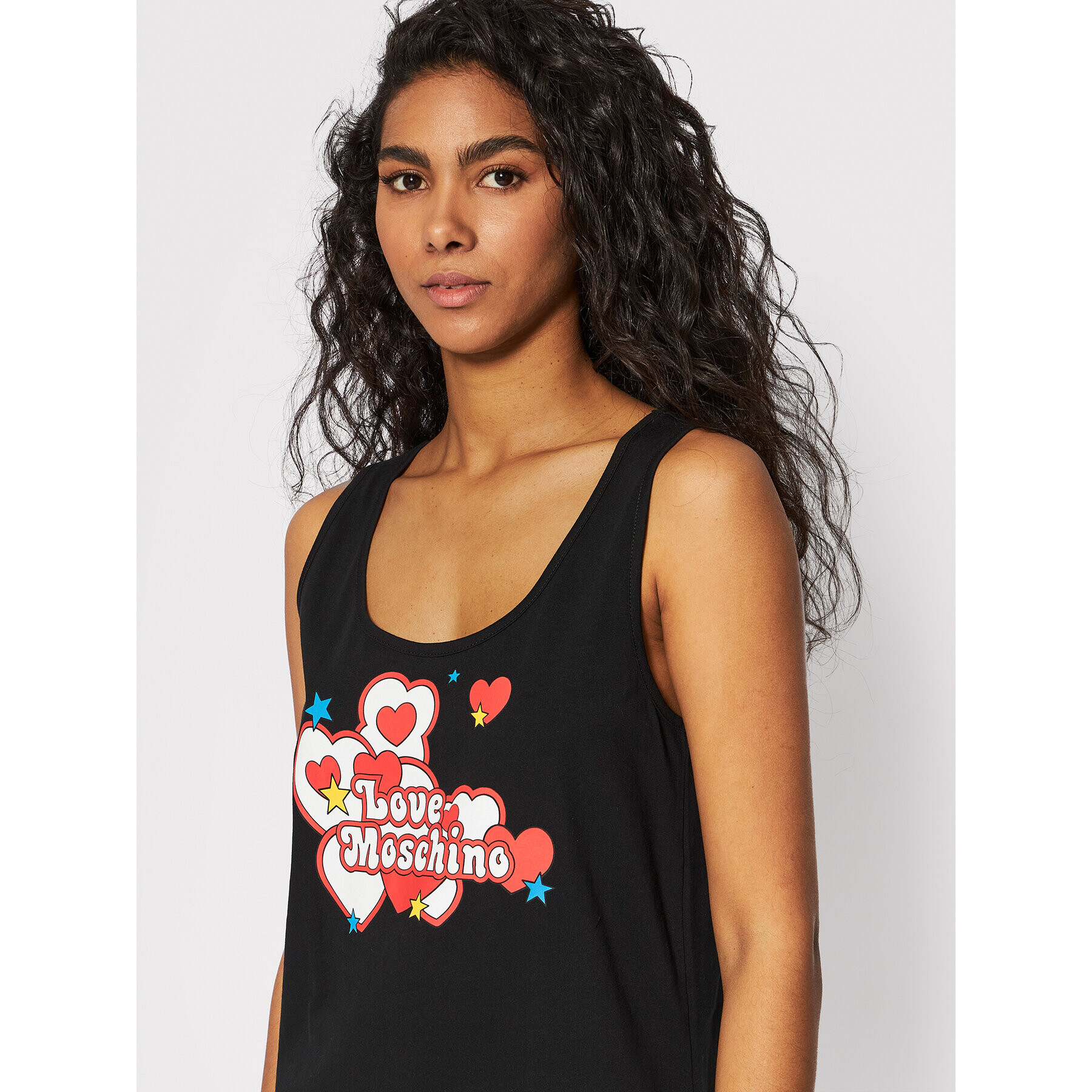 LOVE MOSCHINO Лятна рокля W5C2803M 3876 Черен Regular Fit - Pepit.bg