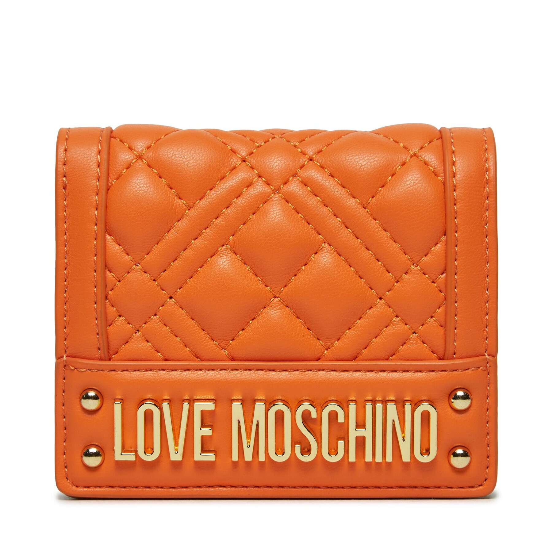 LOVE MOSCHINO Малък дамски портфейл JC5601PP0HLA0453 Оранжев - Pepit.bg