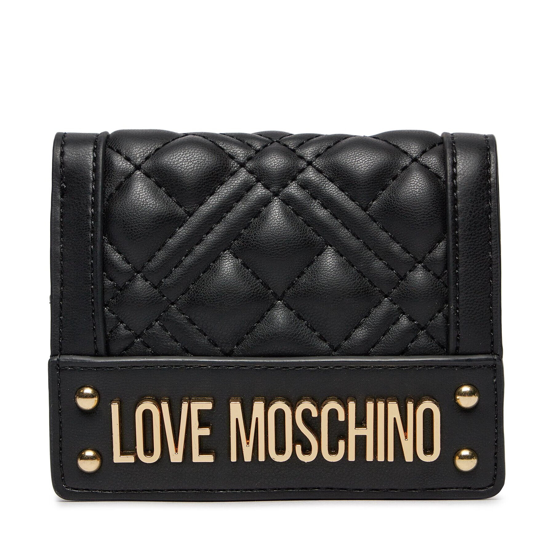 LOVE MOSCHINO Малък дамски портфейл JC5601PP1ILA0000 Черен - Pepit.bg