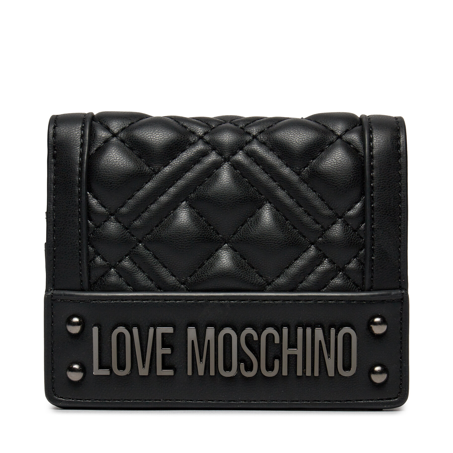 LOVE MOSCHINO Малък дамски портфейл JC5601PP1ILA000A Черен - Pepit.bg