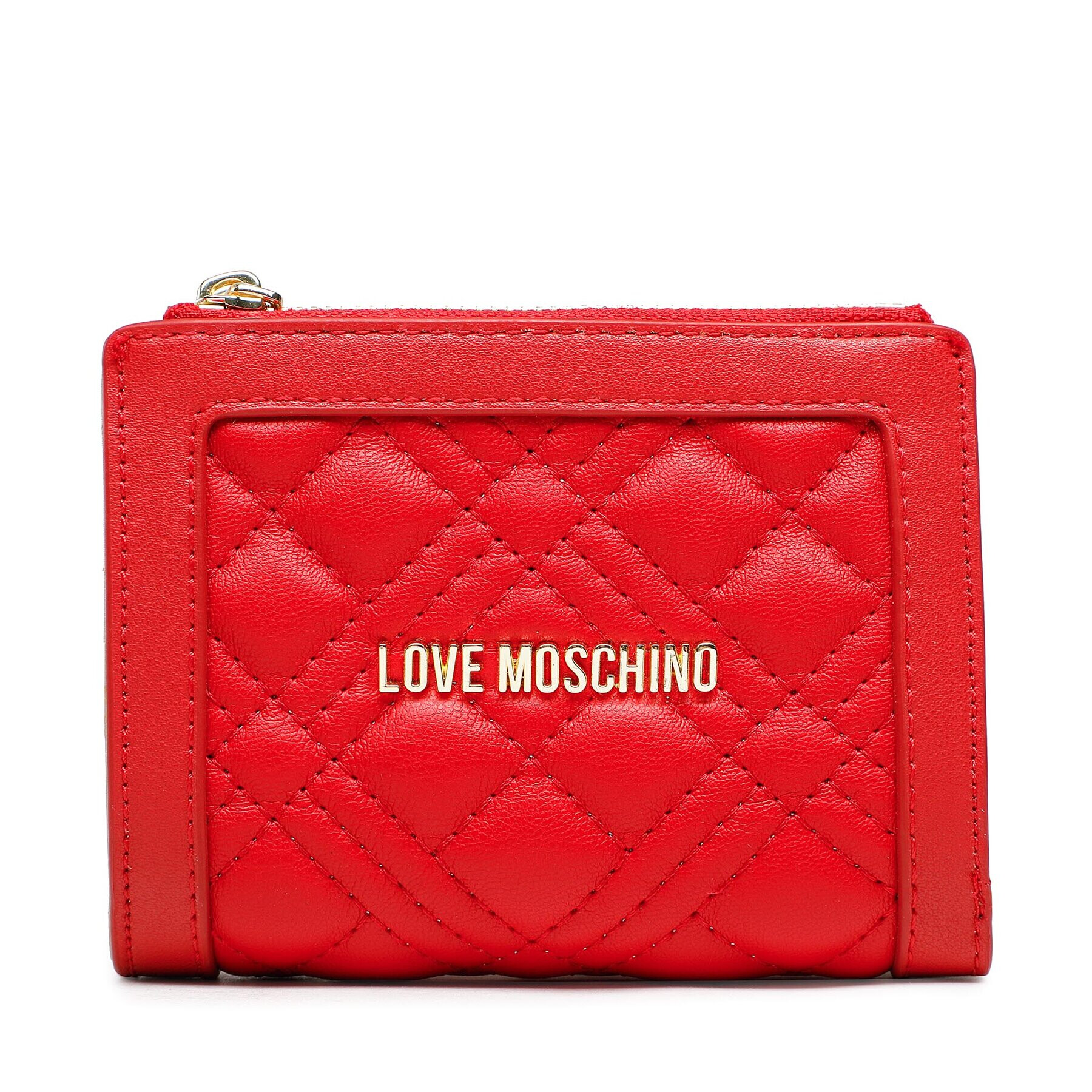 LOVE MOSCHINO Малък дамски портфейл JC5606PP1GLA0500 Червен - Pepit.bg