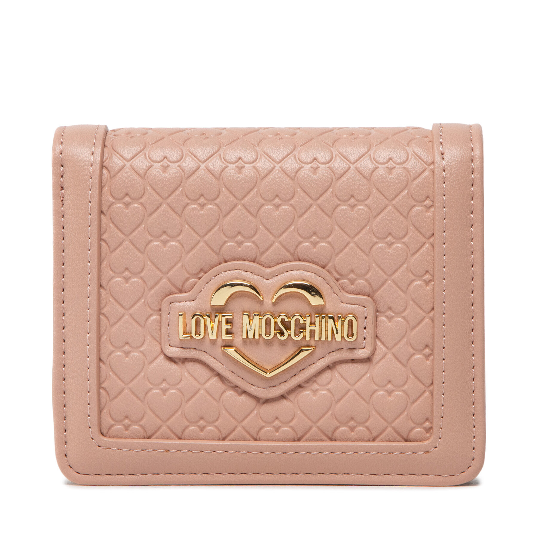 LOVE MOSCHINO Малък дамски портфейл JC5695PP0FKF0601 Розов - Pepit.bg