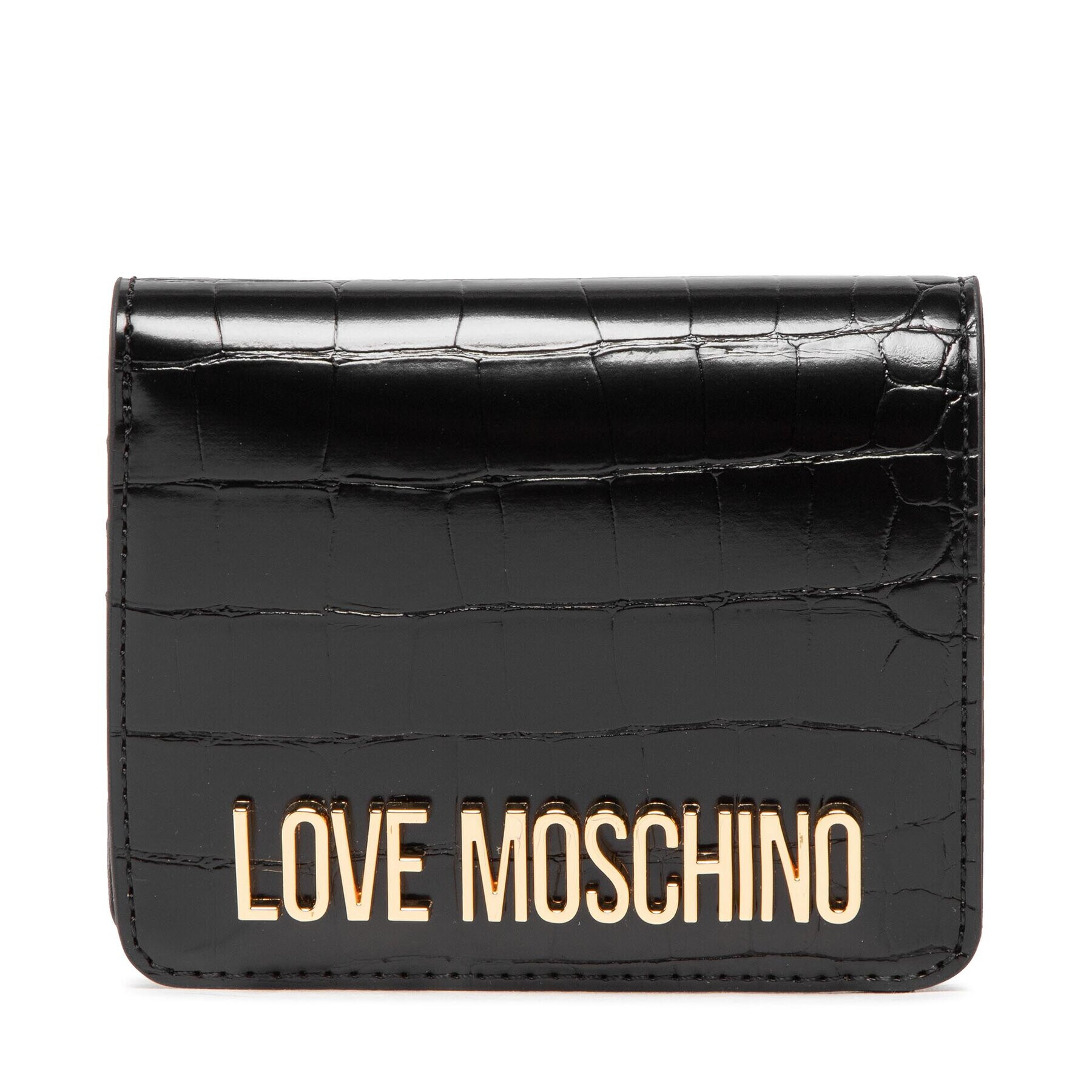 LOVE MOSCHINO Малък дамски портфейл JC5710PP0FKS0000 Черен - Pepit.bg