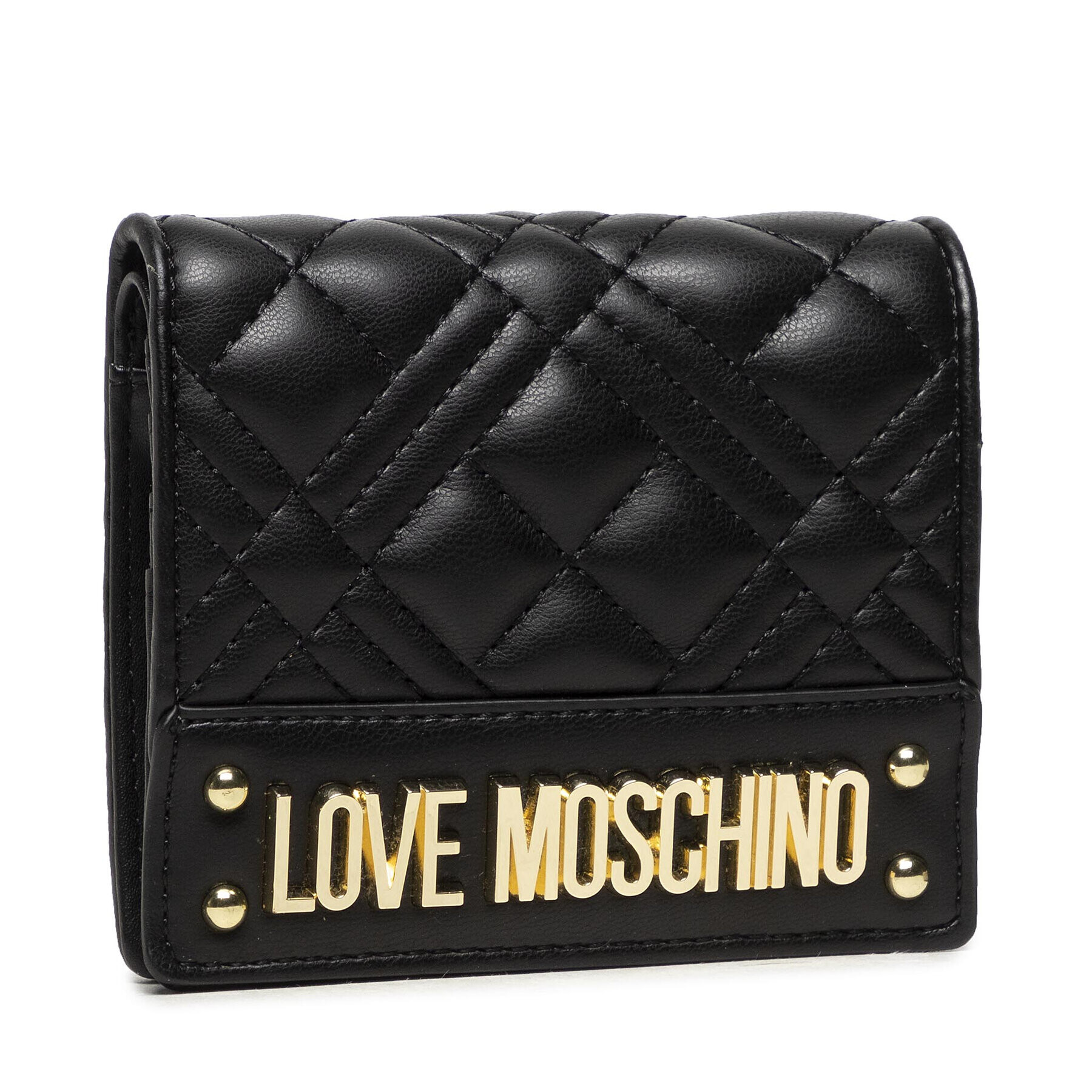 LOVE MOSCHINO Малък дамски портфейл JC5601PP0DLA0000 Черен - Pepit.bg