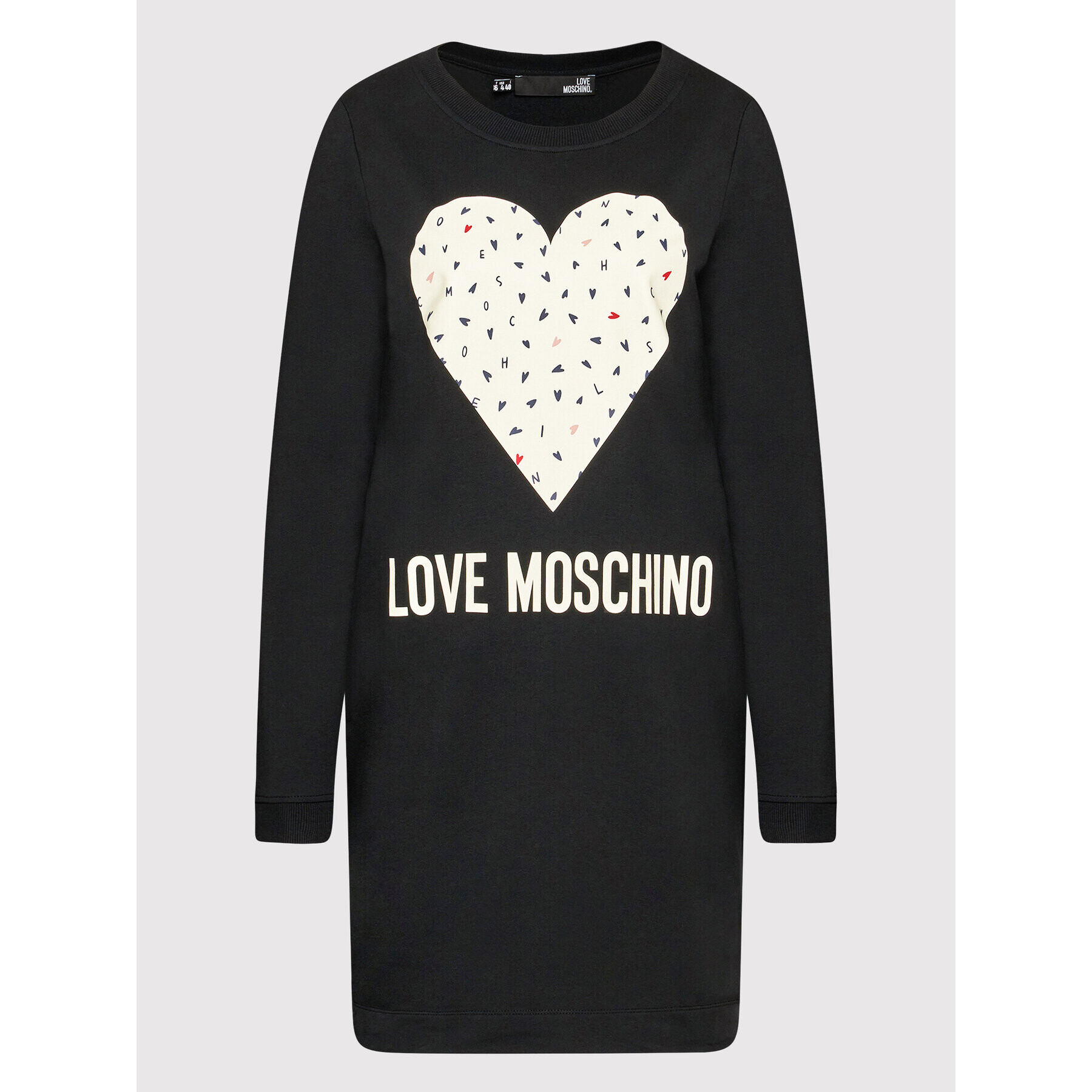 LOVE MOSCHINO Плетена рокля W584719E 2288 Черен Regular Fit - Pepit.bg