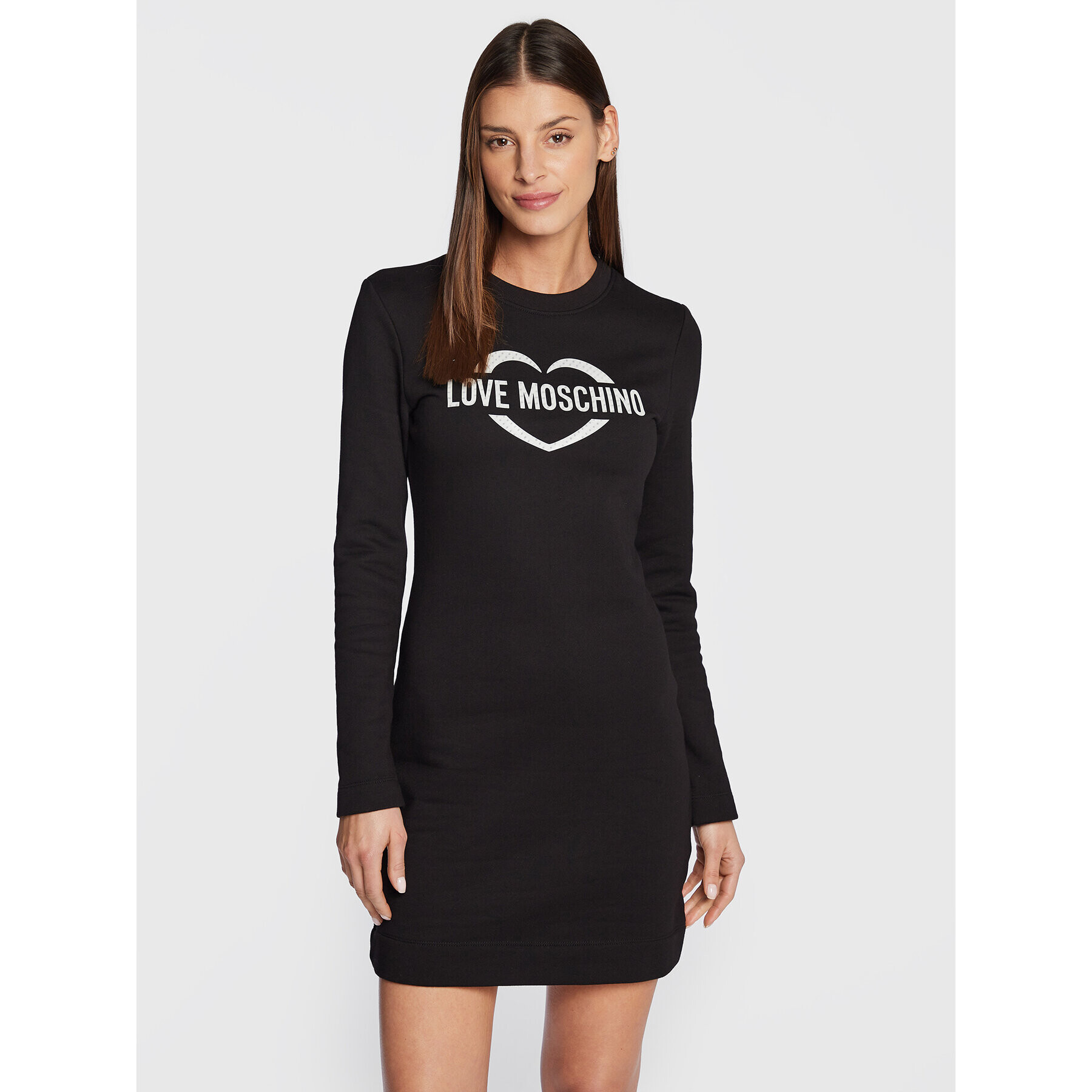 LOVE MOSCHINO Плетена рокля W5C0003M 4055 Черен Regular Fit - Pepit.bg