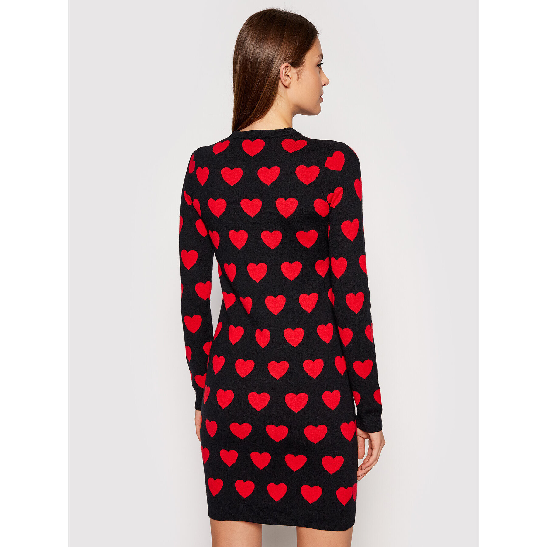 LOVE MOSCHINO Плетена рокля WS63R11XA115 Черен Regular Fit - Pepit.bg