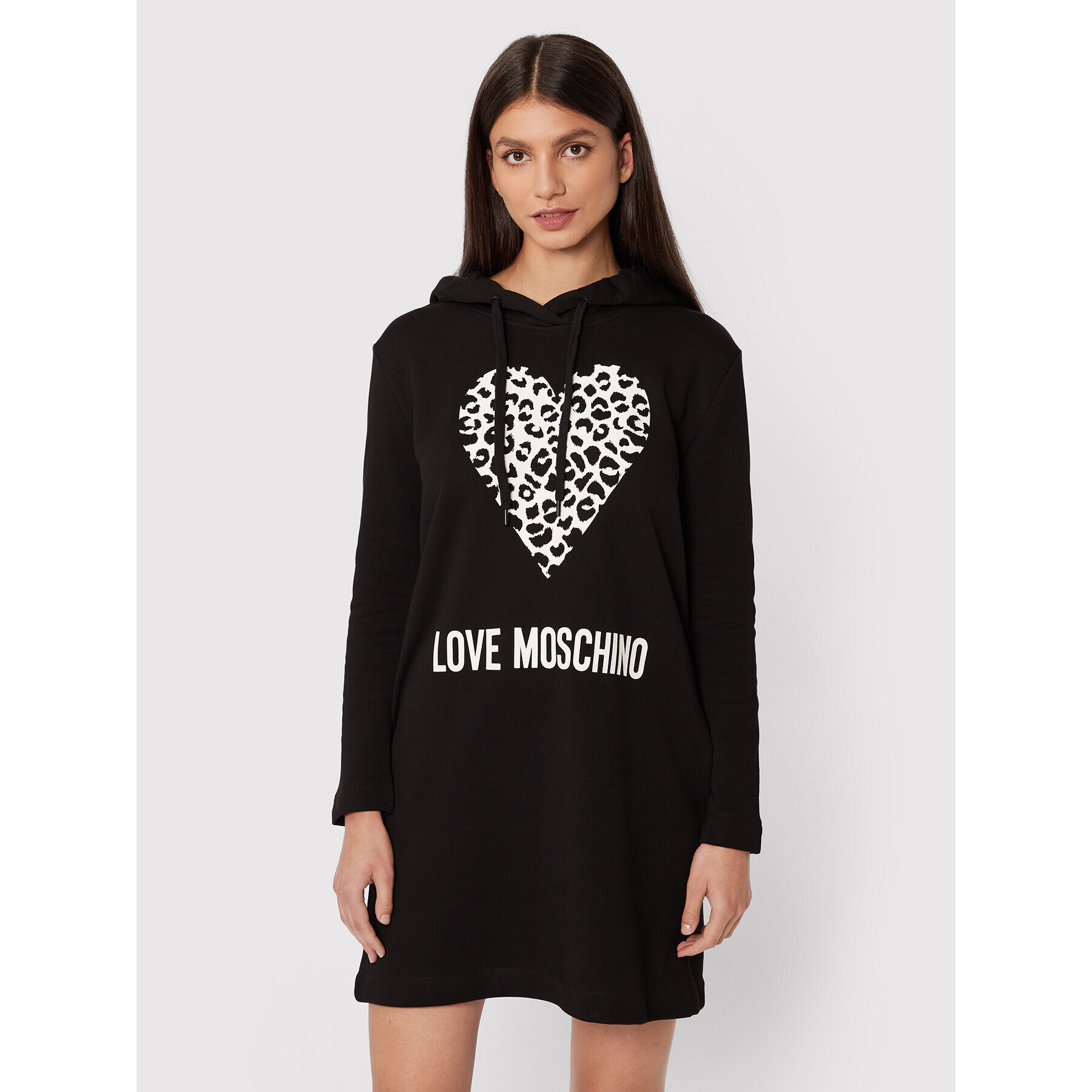 LOVE MOSCHINO Плетена рокля W5B1905M 4055 Черен Regular Fit - Pepit.bg