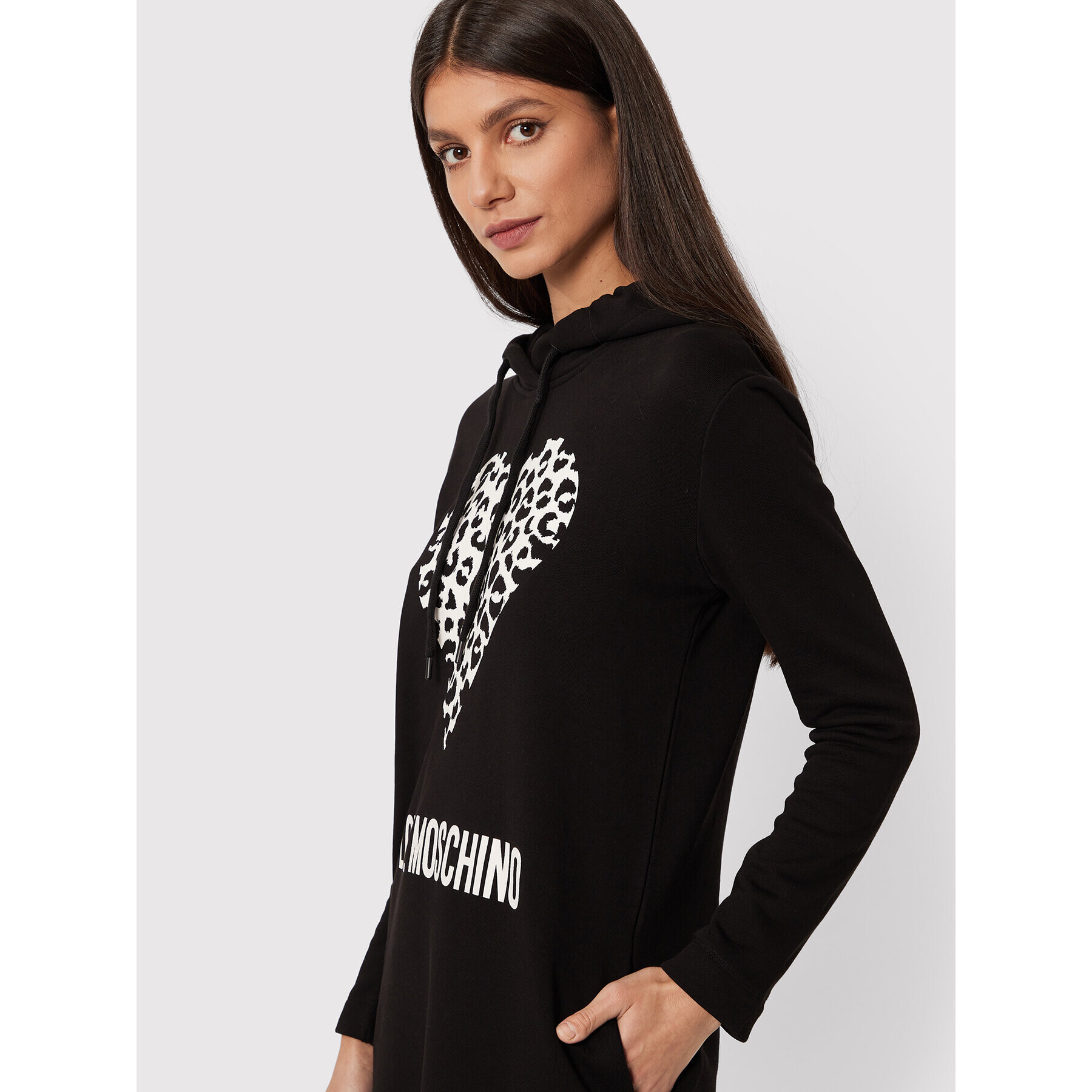 LOVE MOSCHINO Плетена рокля W5B1905M 4055 Черен Regular Fit - Pepit.bg