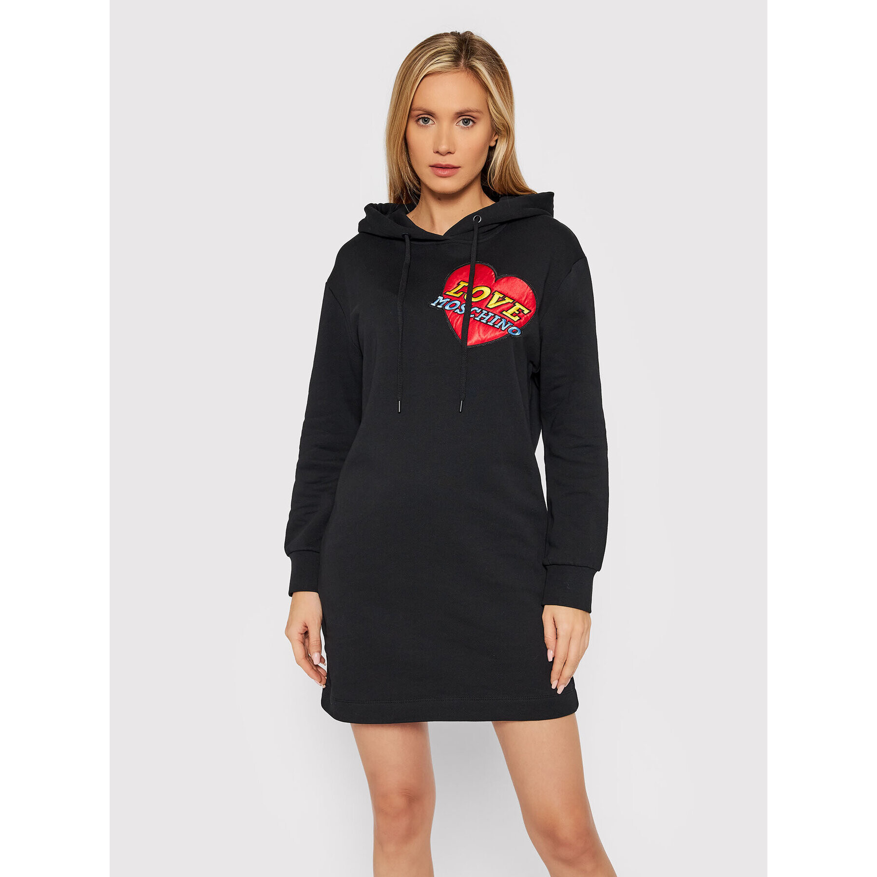 LOVE MOSCHINO Плетена рокля W5B2480M 4055 Черен Regular Fit - Pepit.bg