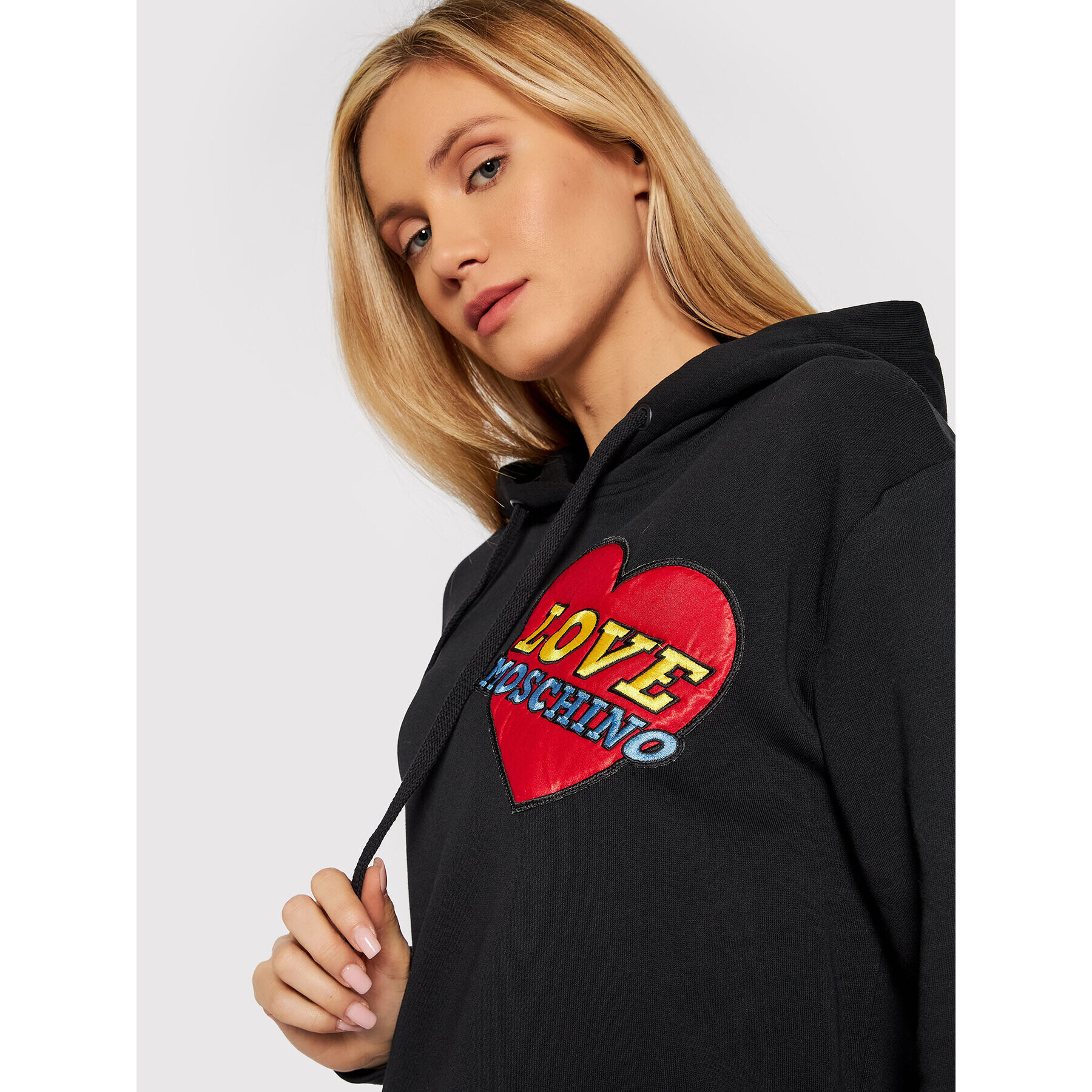 LOVE MOSCHINO Плетена рокля W5B2480M 4055 Черен Regular Fit - Pepit.bg