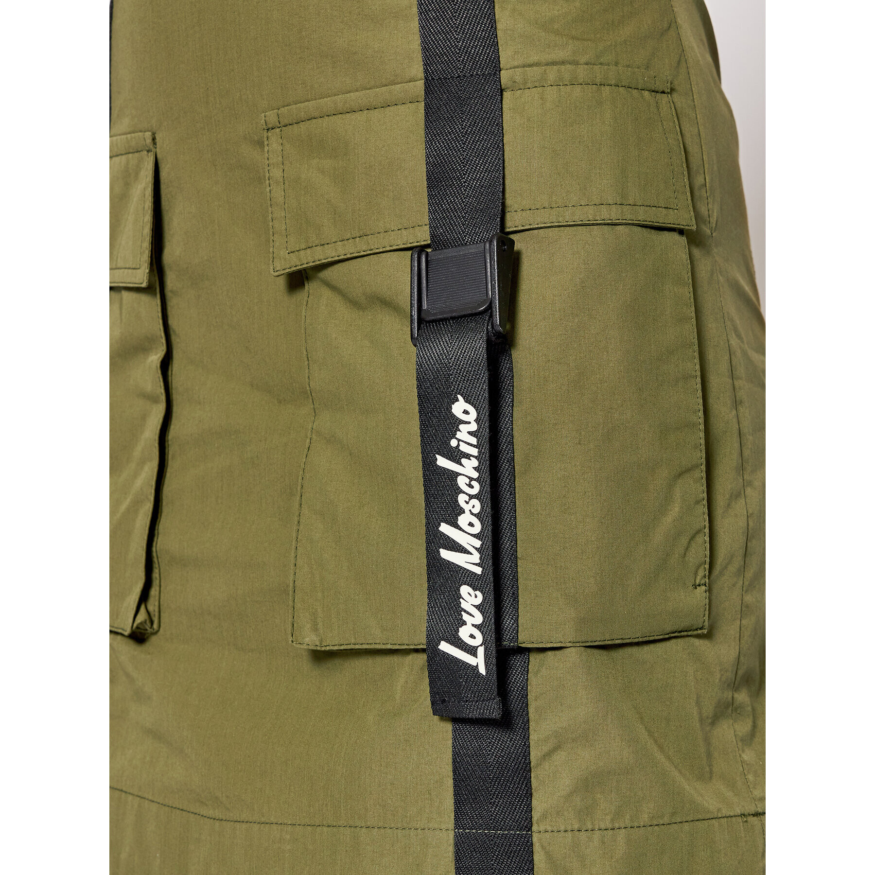 LOVE MOSCHINO Пола тип трапец WGF0780T 245A Зелен Regular Fit - Pepit.bg