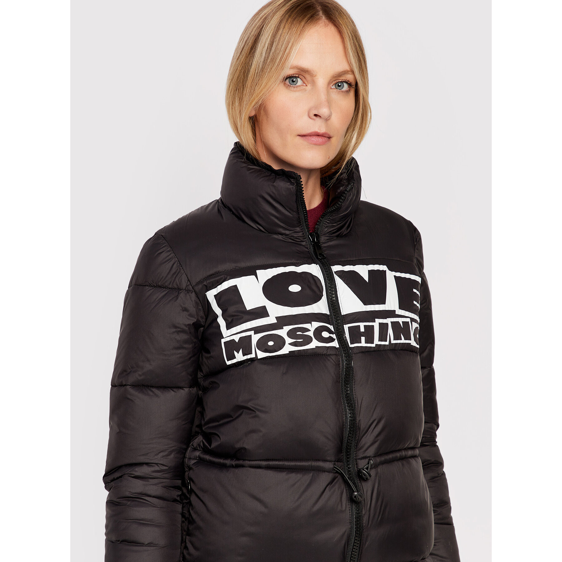 LOVE MOSCHINO Пухено яке WK49002T 363A Черен Regular Fit - Pepit.bg