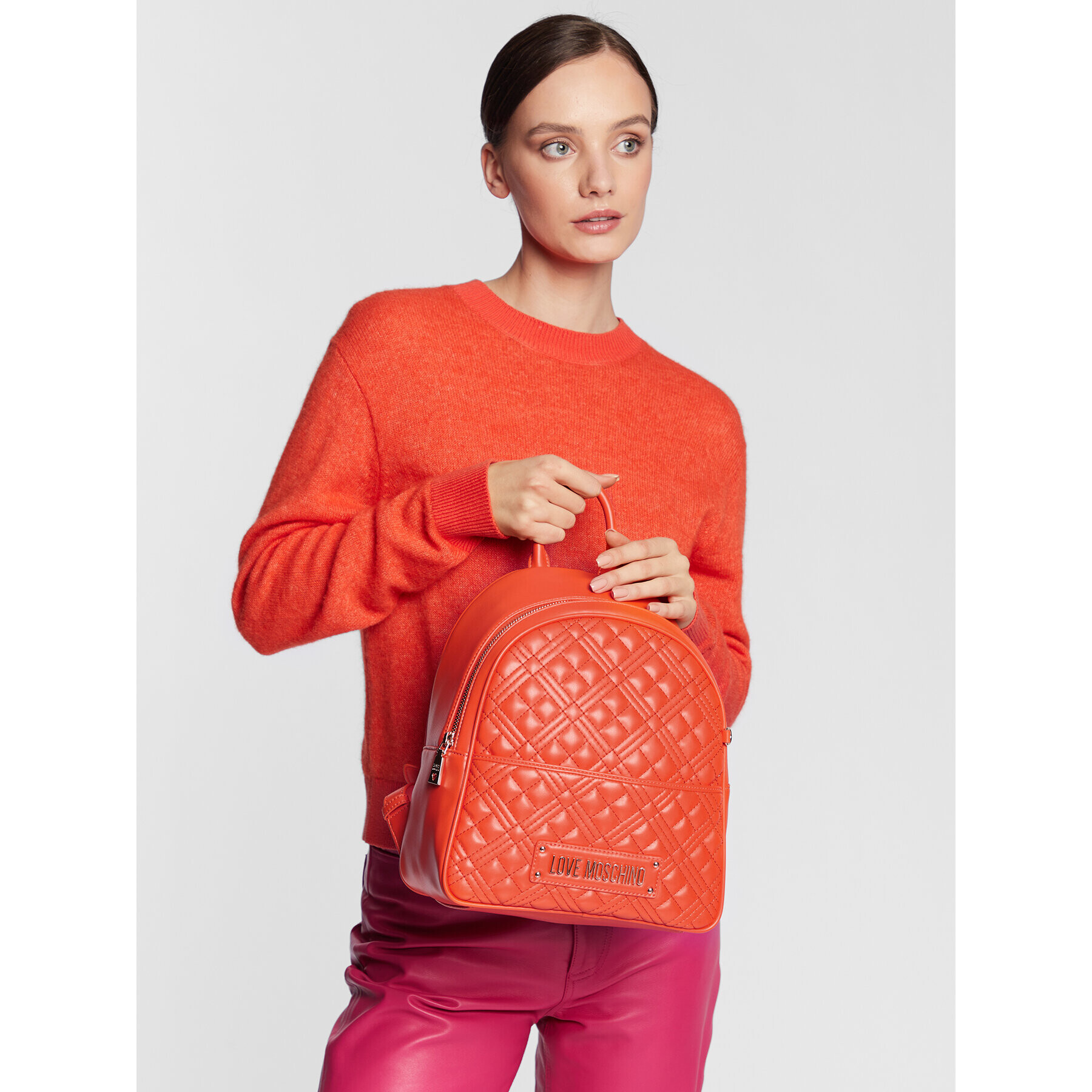 LOVE MOSCHINO Раница JC4018PP1GLA0450 Оранжев - Pepit.bg