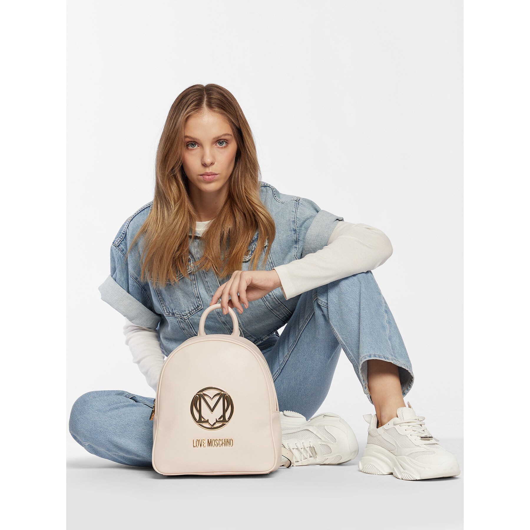 LOVE MOSCHINO Раница JC4035PP1GLD0110 Бежов - Pepit.bg