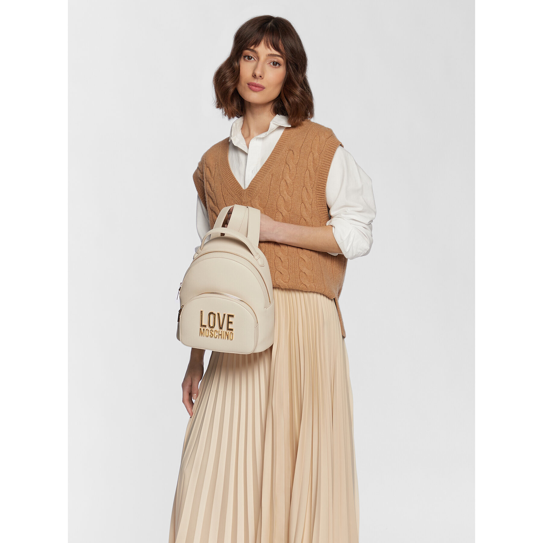 LOVE MOSCHINO Раница JC4105PP1GLI0110 Бежов - Pepit.bg