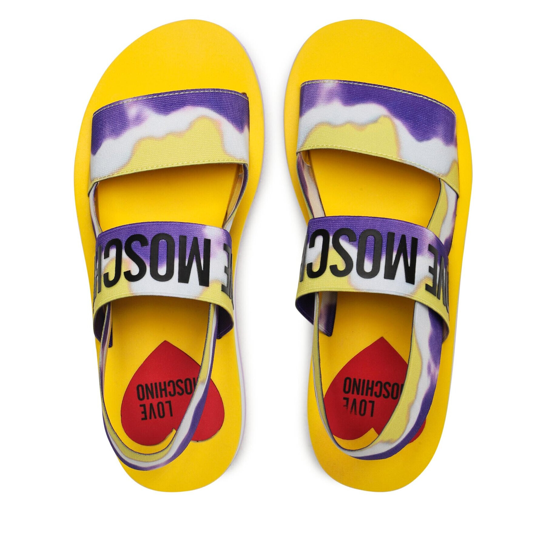 LOVE MOSCHINO Сандали JA16033G0GJN565A Жълт - Pepit.bg