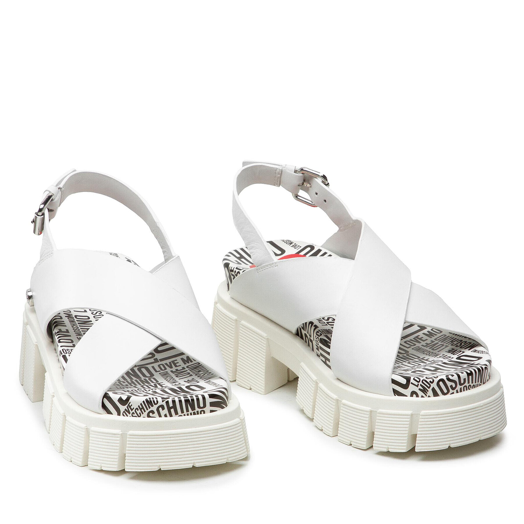 LOVE MOSCHINO Сандали JA16317G0EIAL100 Бял - Pepit.bg
