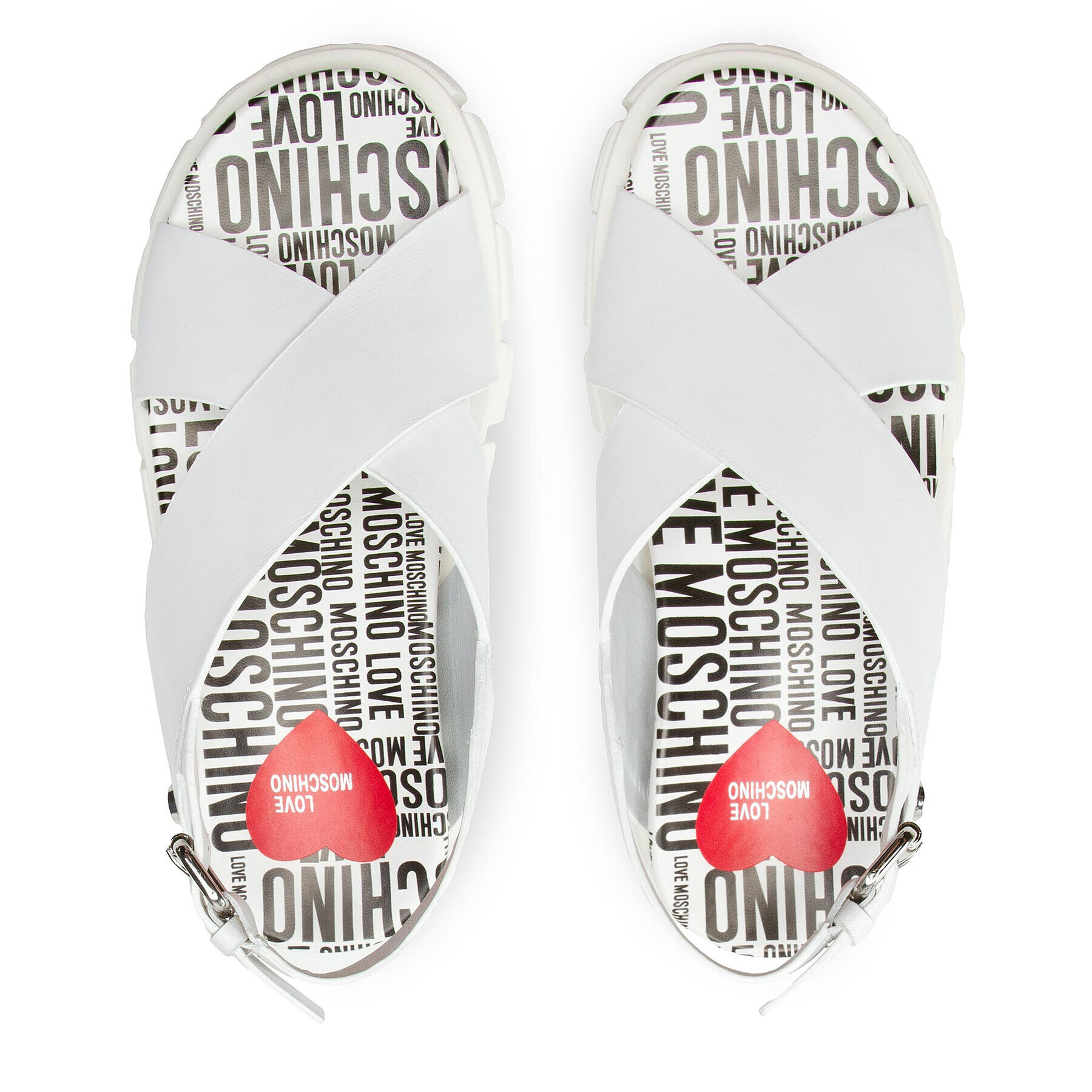 LOVE MOSCHINO Сандали JA16317G0EIAL100 Бял - Pepit.bg