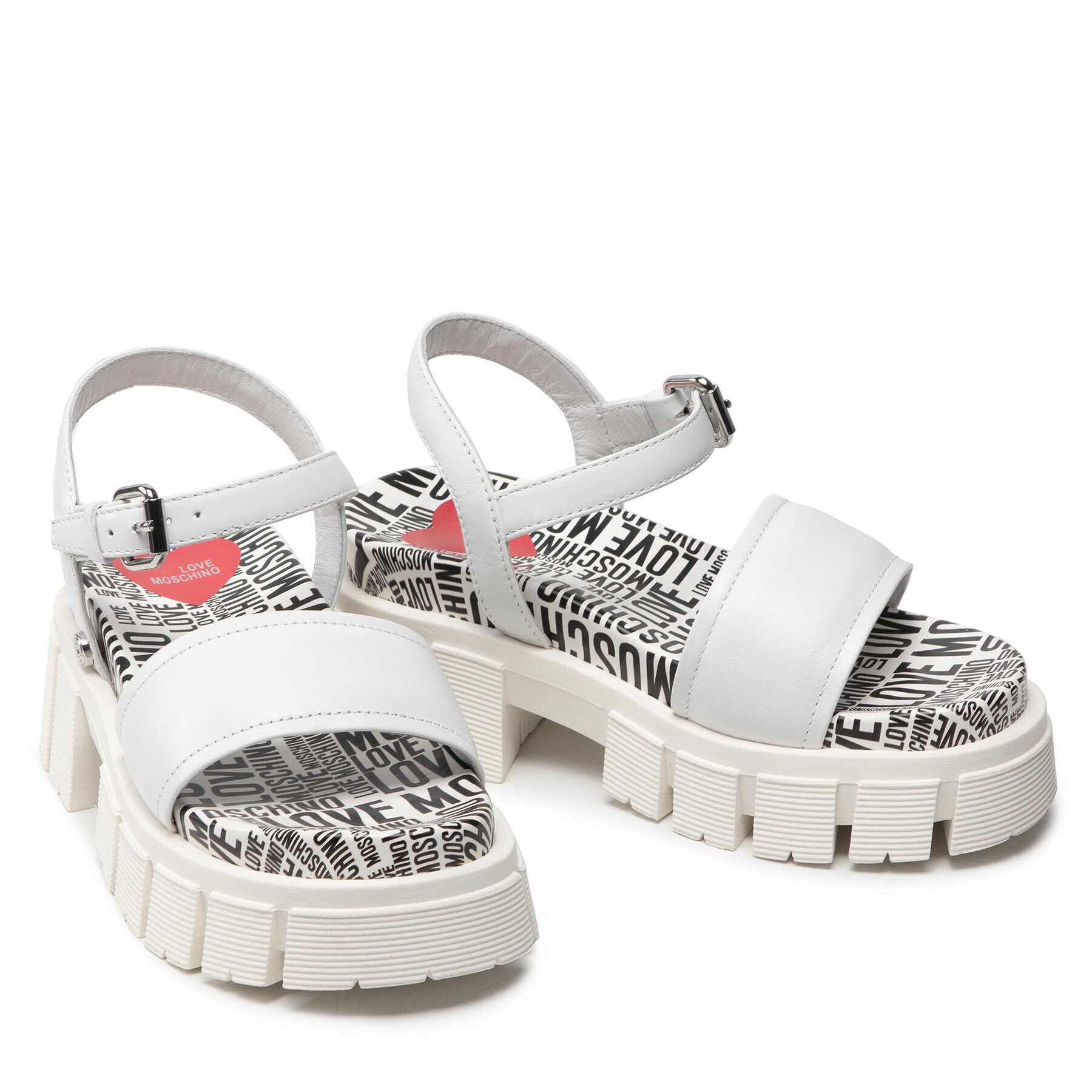LOVE MOSCHINO Сандали JA16327G0EIAL100 Бял - Pepit.bg