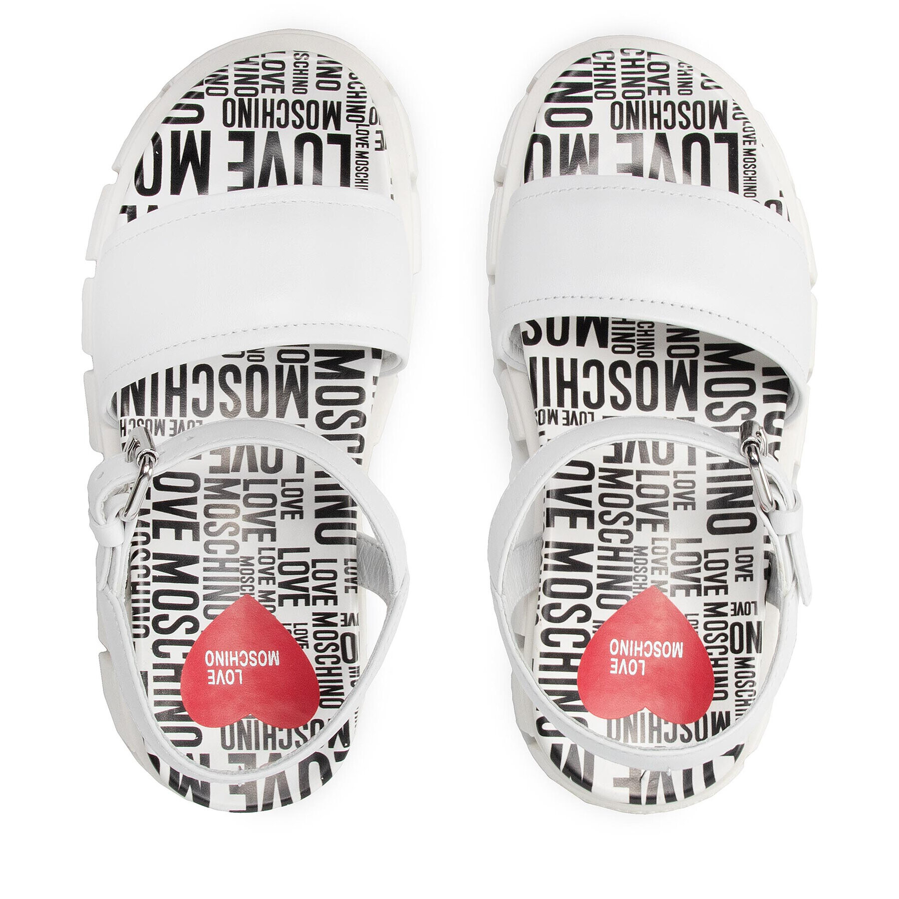 LOVE MOSCHINO Сандали JA16327G0EIAL100 Бял - Pepit.bg