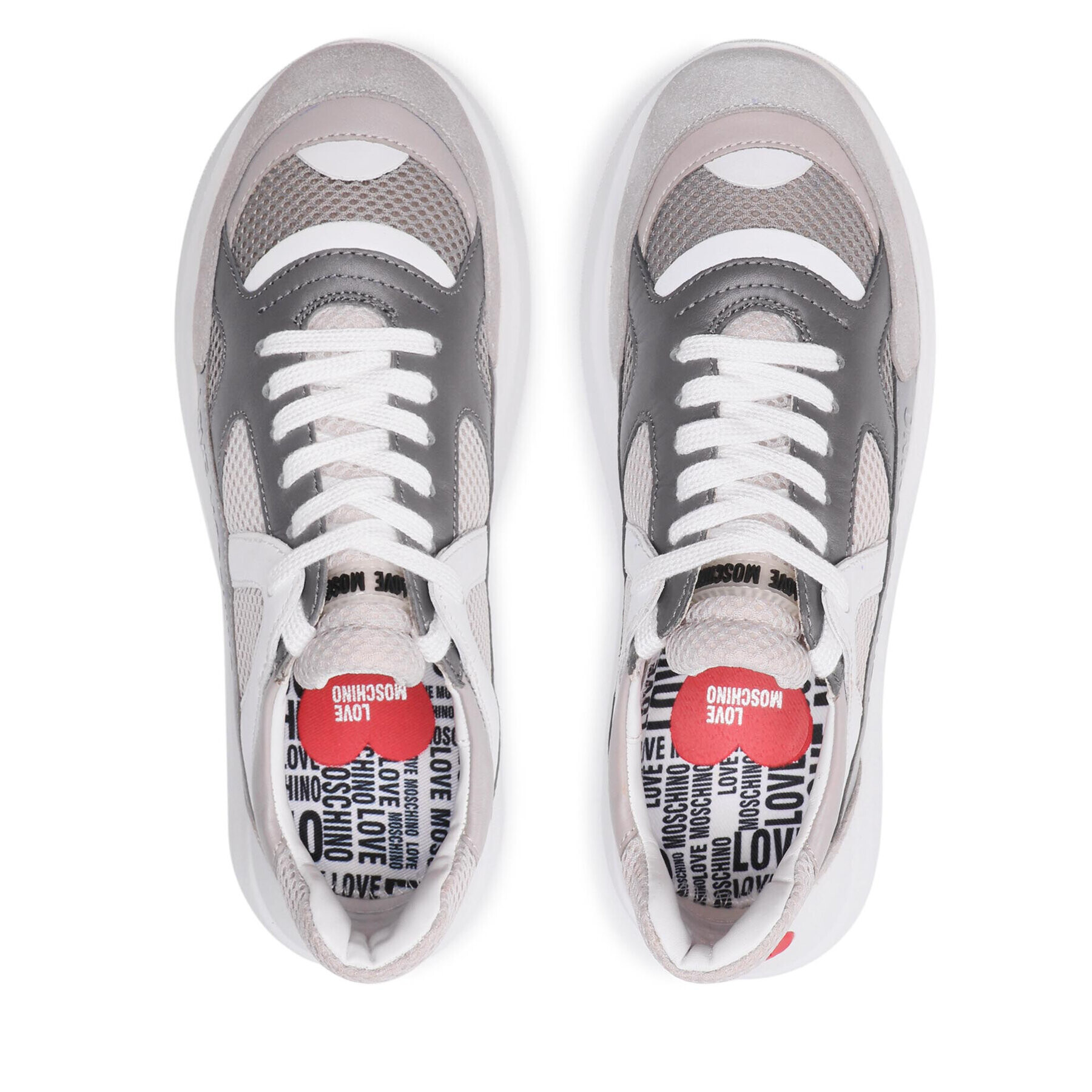 LOVE MOSCHINO Сникърси JA15306G1EIQ101A Сив - Pepit.bg