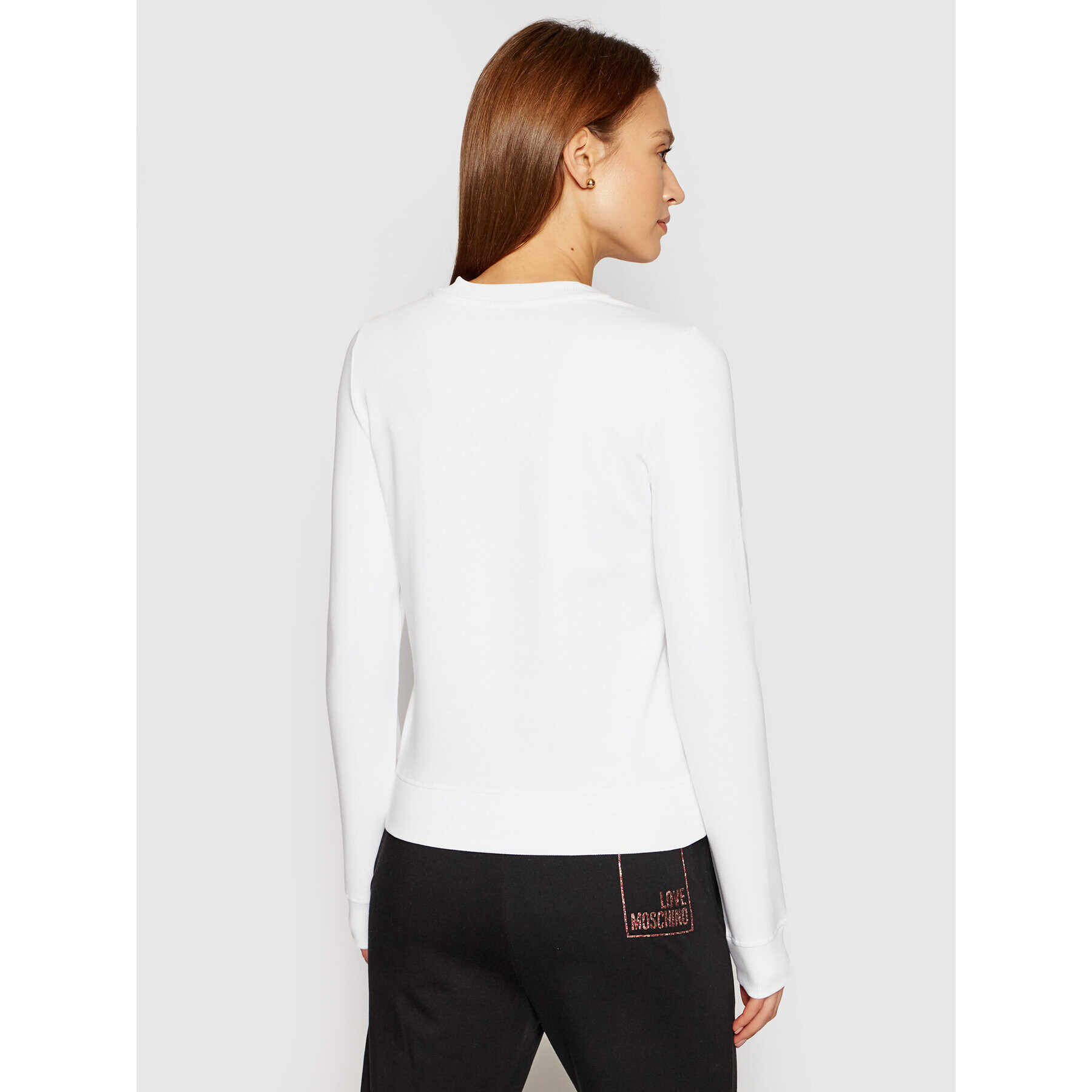 LOVE MOSCHINO Суитшърт W630220E 2180 Бял Regular Fit - Pepit.bg