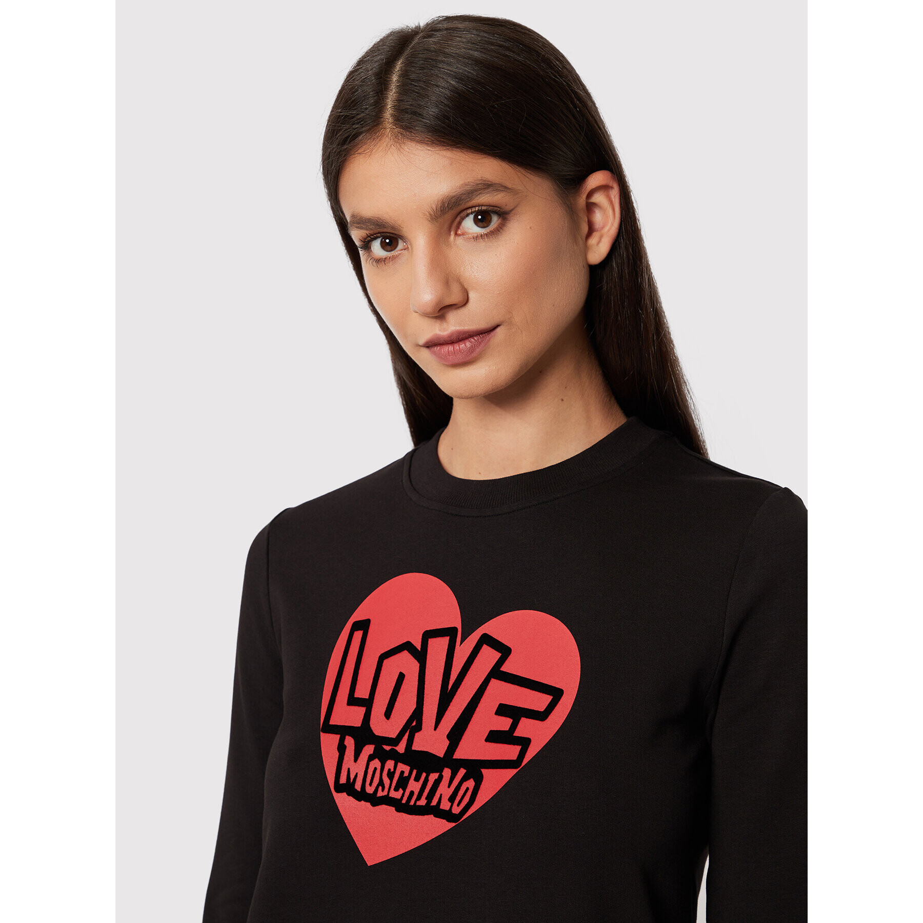 LOVE MOSCHINO Суитшърт W630224E 2374 Черен Regular Fit - Pepit.bg