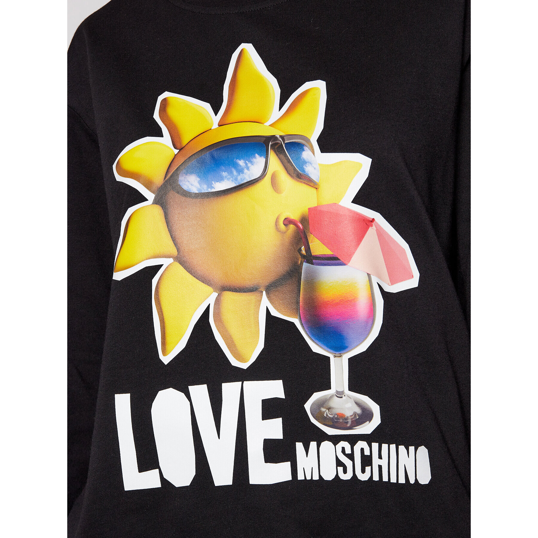 LOVE MOSCHINO Суитшърт W630637M 4267 Черен Regular Fit - Pepit.bg