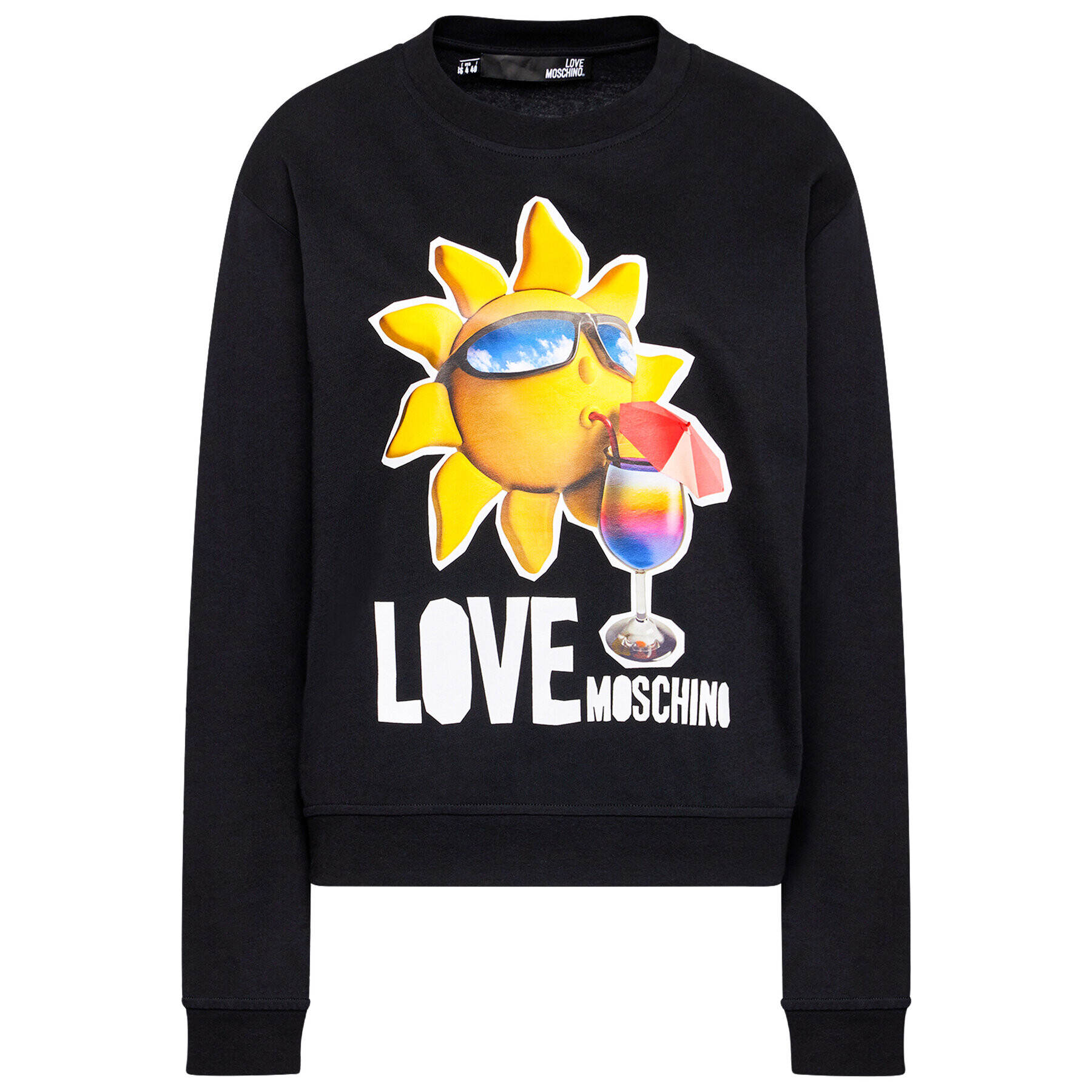 LOVE MOSCHINO Суитшърт W630637M 4267 Черен Regular Fit - Pepit.bg