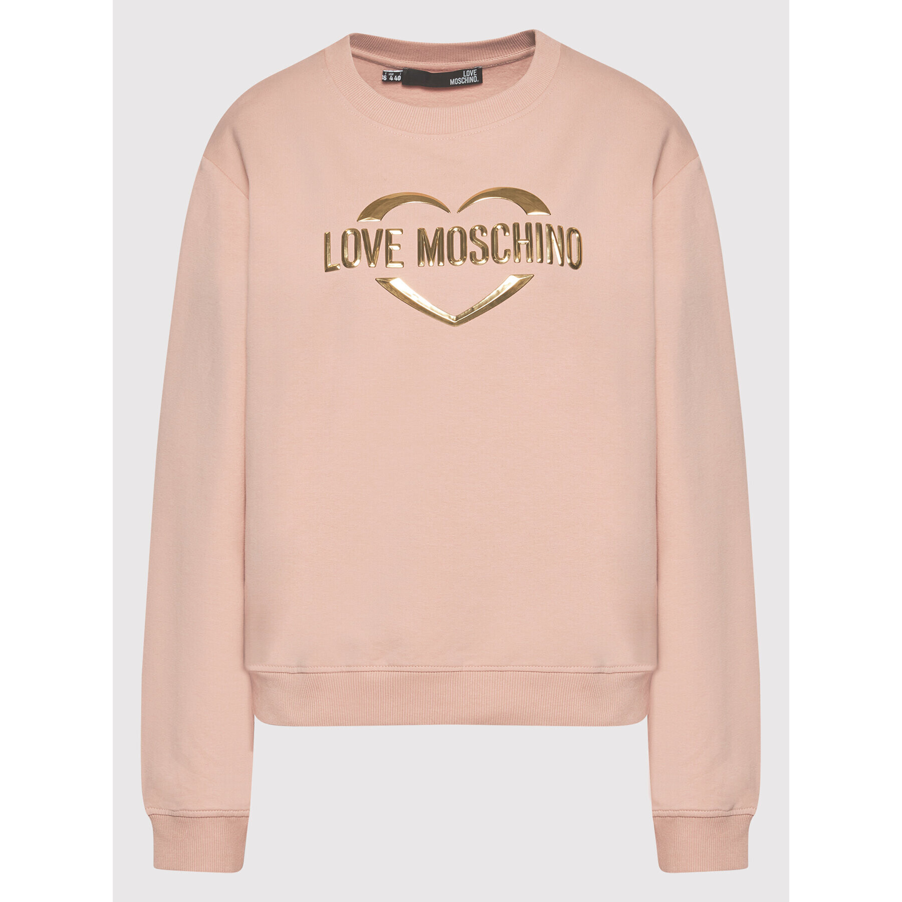 LOVE MOSCHINO Суитшърт W630646E 2288 Розов Regular Fit - Pepit.bg