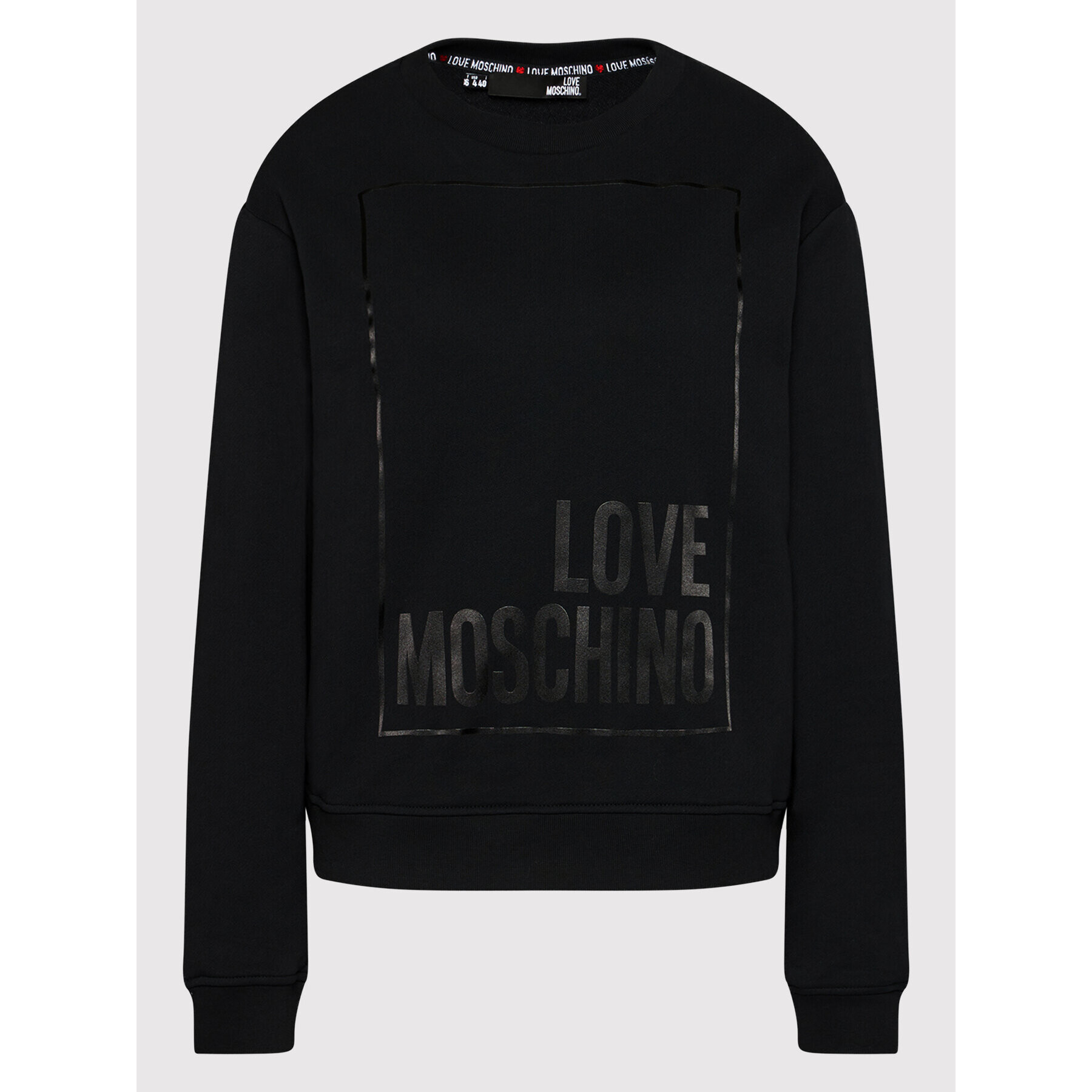 LOVE MOSCHINO Суитшърт W630647M 4055 Черен Regular Fit - Pepit.bg