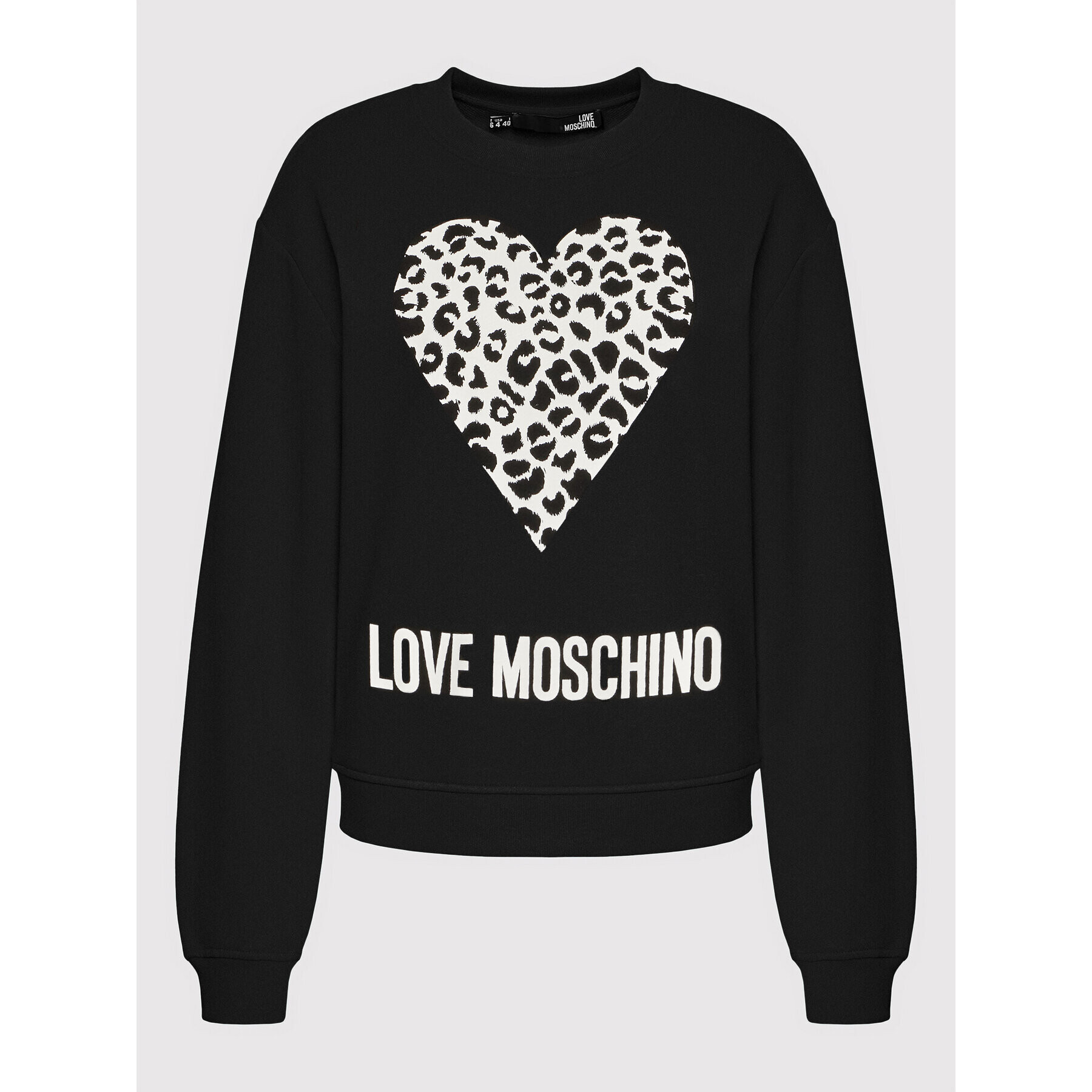 LOVE MOSCHINO Суитшърт W630654M 4055 Черен Regular Fit - Pepit.bg