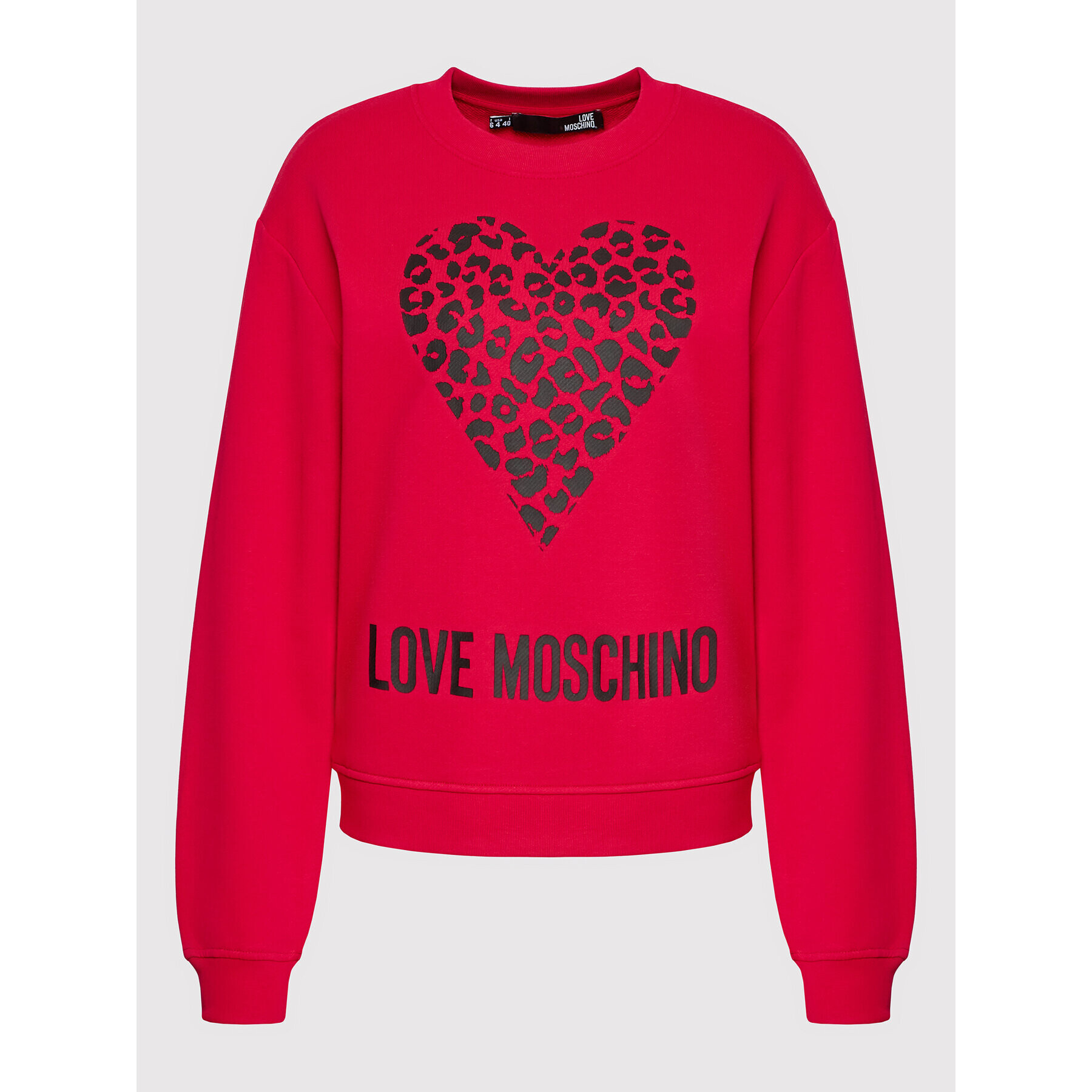 LOVE MOSCHINO Суитшърт W630654M 4055 Червен Regular Fit - Pepit.bg