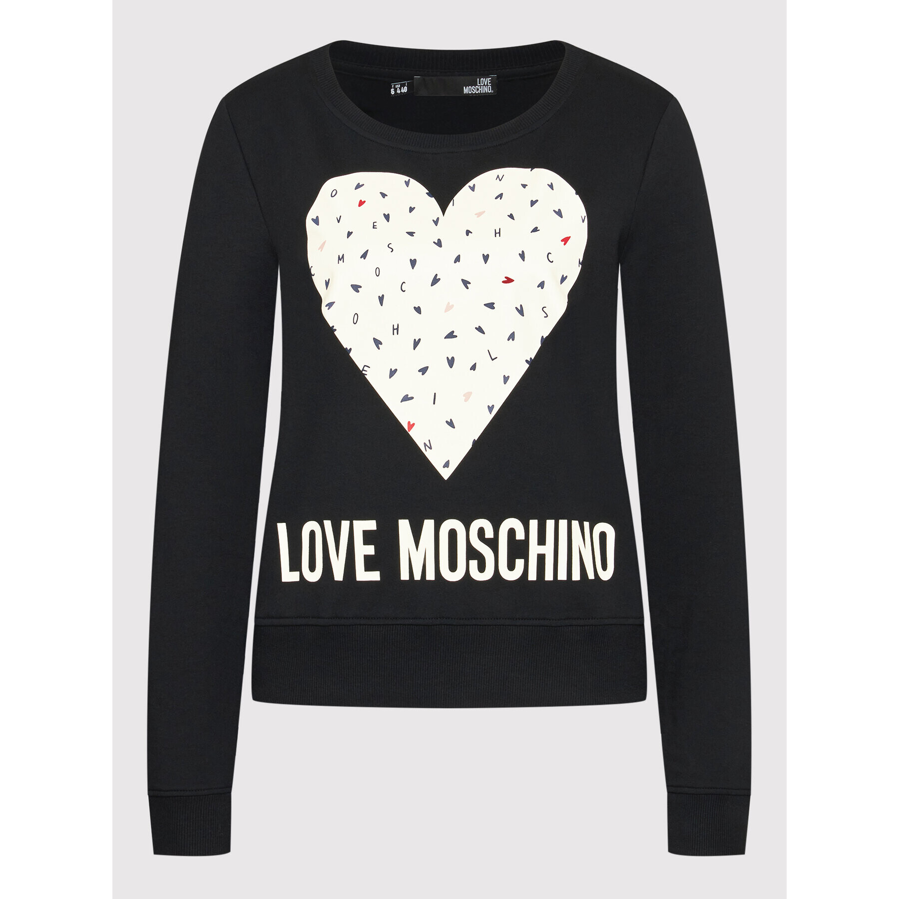 LOVE MOSCHINO Суитшърт W632208E 2288 Черен Regular Fit - Pepit.bg