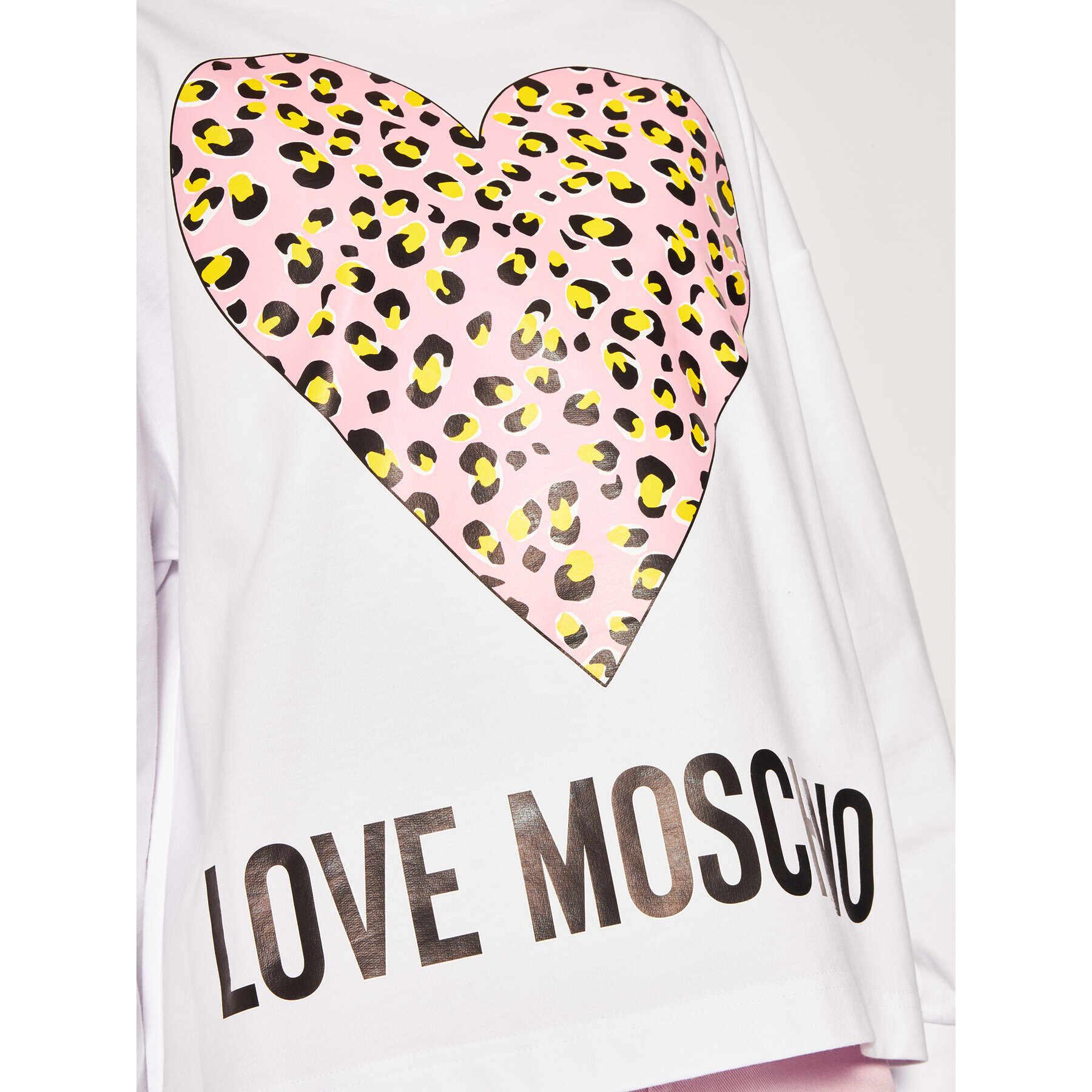 LOVE MOSCHINO Суитшърт W635505M 4183 Бял Regular Fit - Pepit.bg