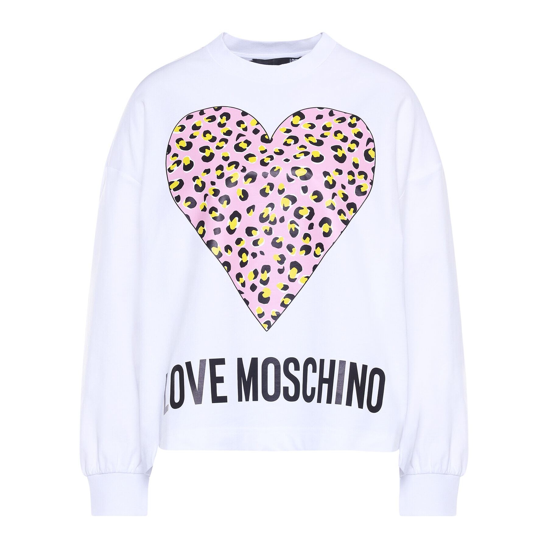 LOVE MOSCHINO Суитшърт W635505M 4183 Бял Regular Fit - Pepit.bg