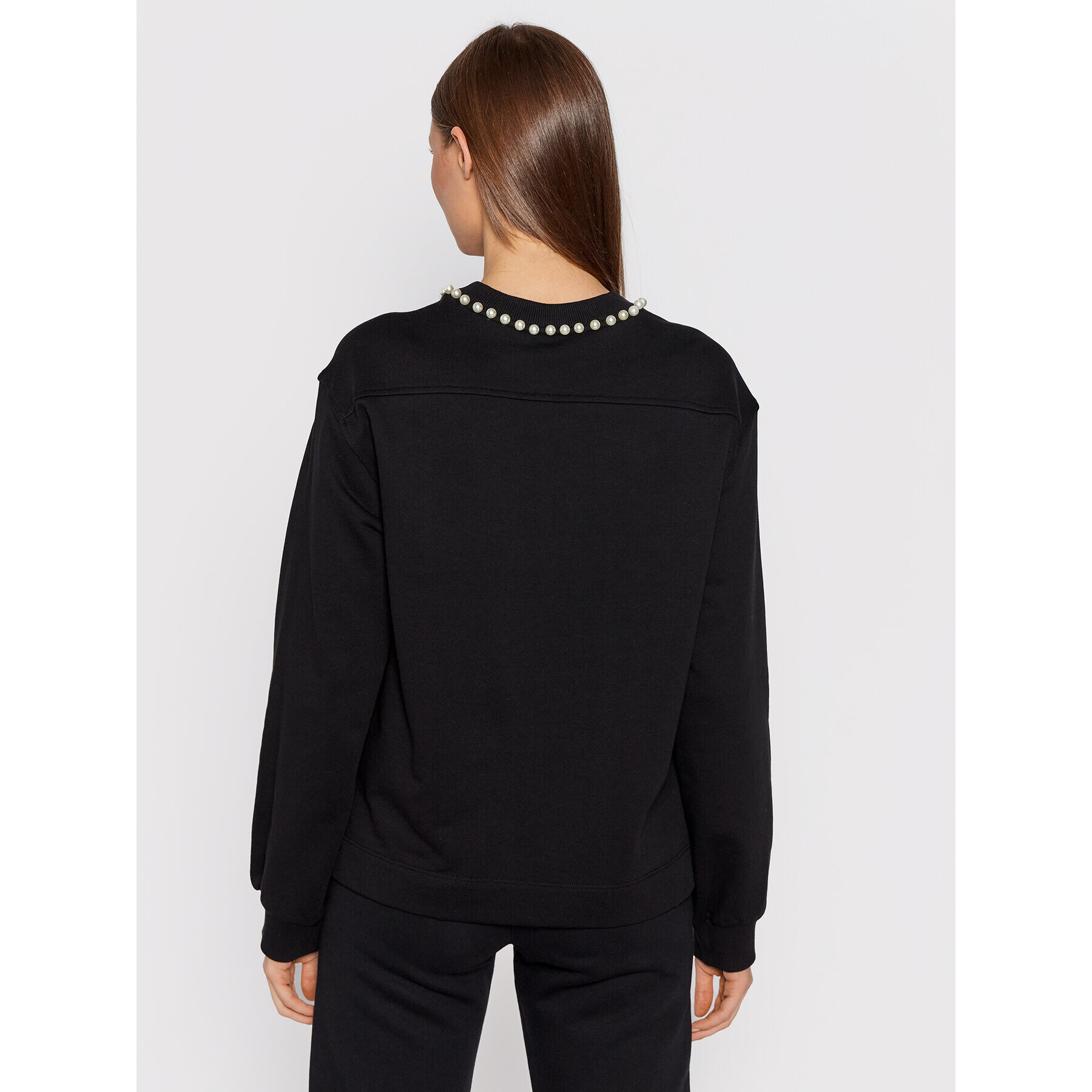 LOVE MOSCHINO Суитшърт W644801M 4055 Черен Regular Fit - Pepit.bg
