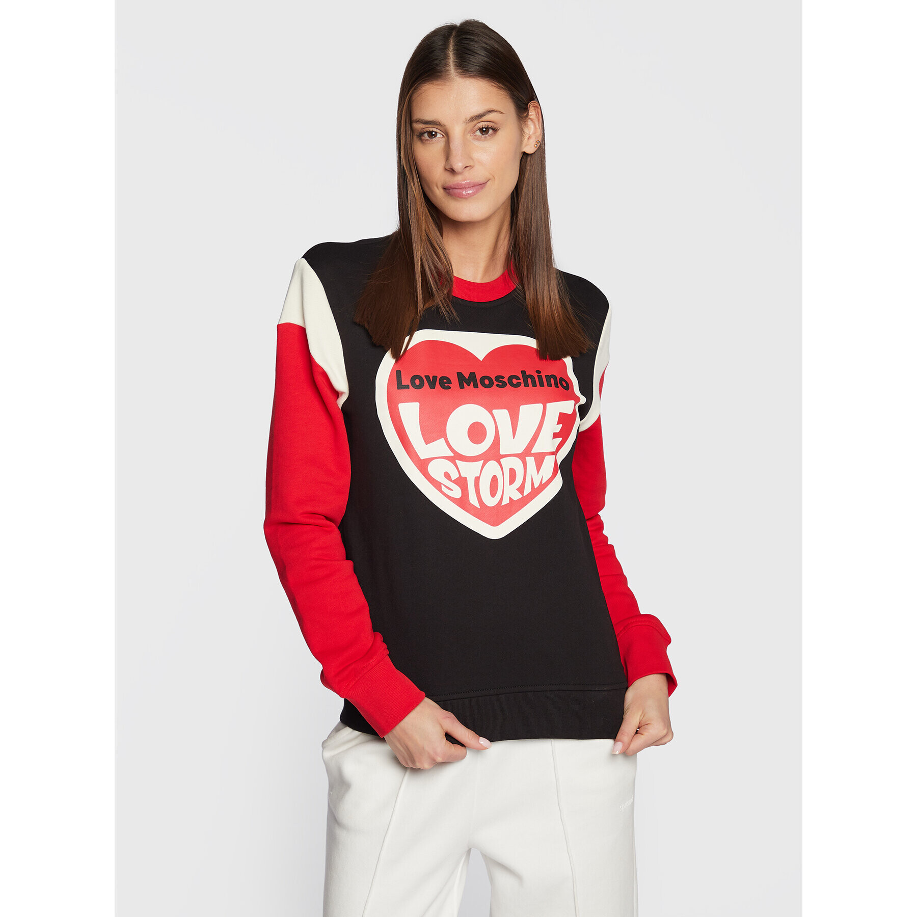 LOVE MOSCHINO Суитшърт W649101M 4055 Черен Regular Fit - Pepit.bg