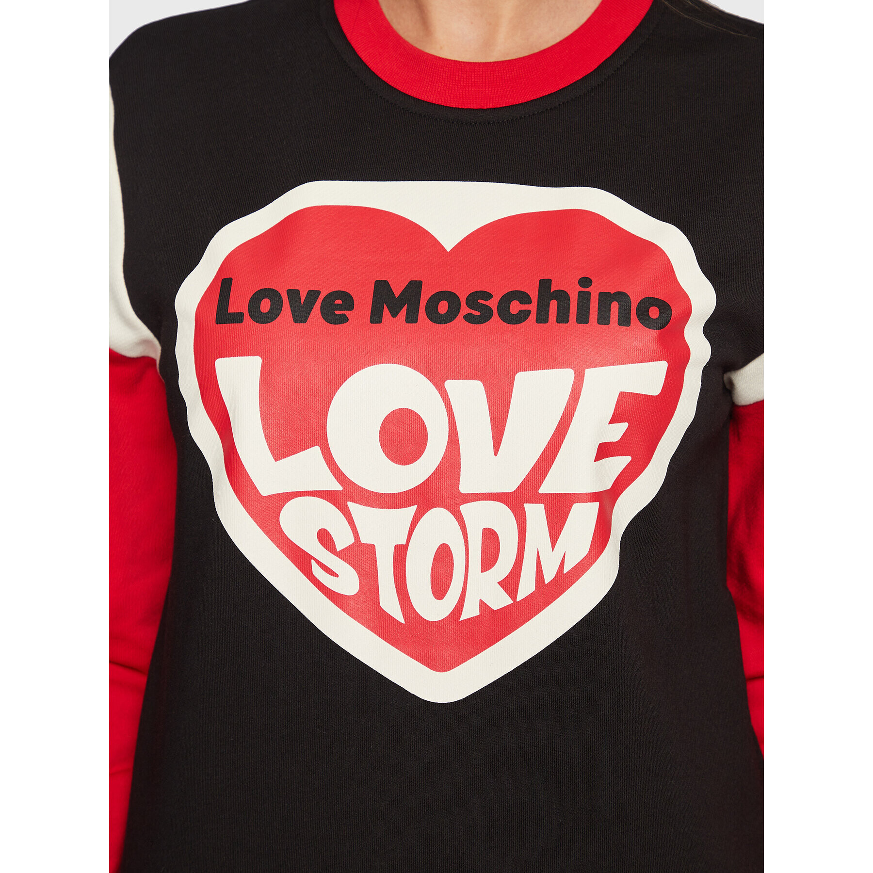 LOVE MOSCHINO Суитшърт W649101M 4055 Черен Regular Fit - Pepit.bg